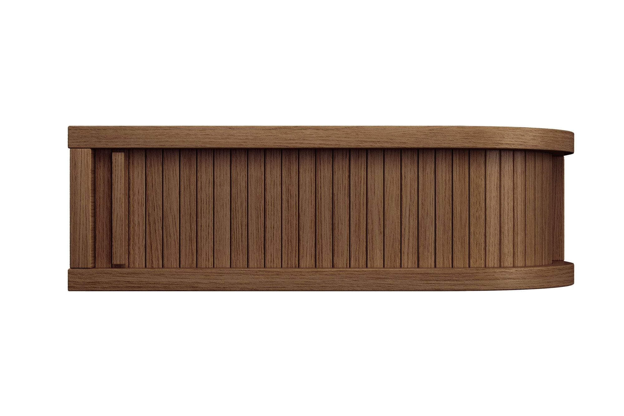 Woodman Nachtkastje Farsta in 3 kleuren, met tambour schuifdeuren, met eikenhout gefineerd