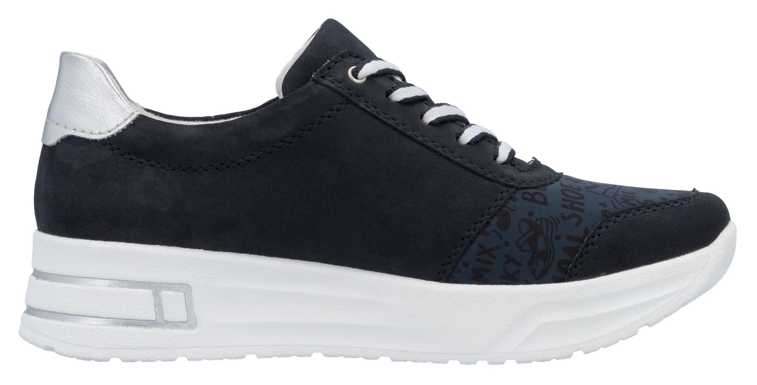 Rieker Plateausneakers , veterschoenen, lage schoen, vrijetijdsschoen met zachte inlegzool