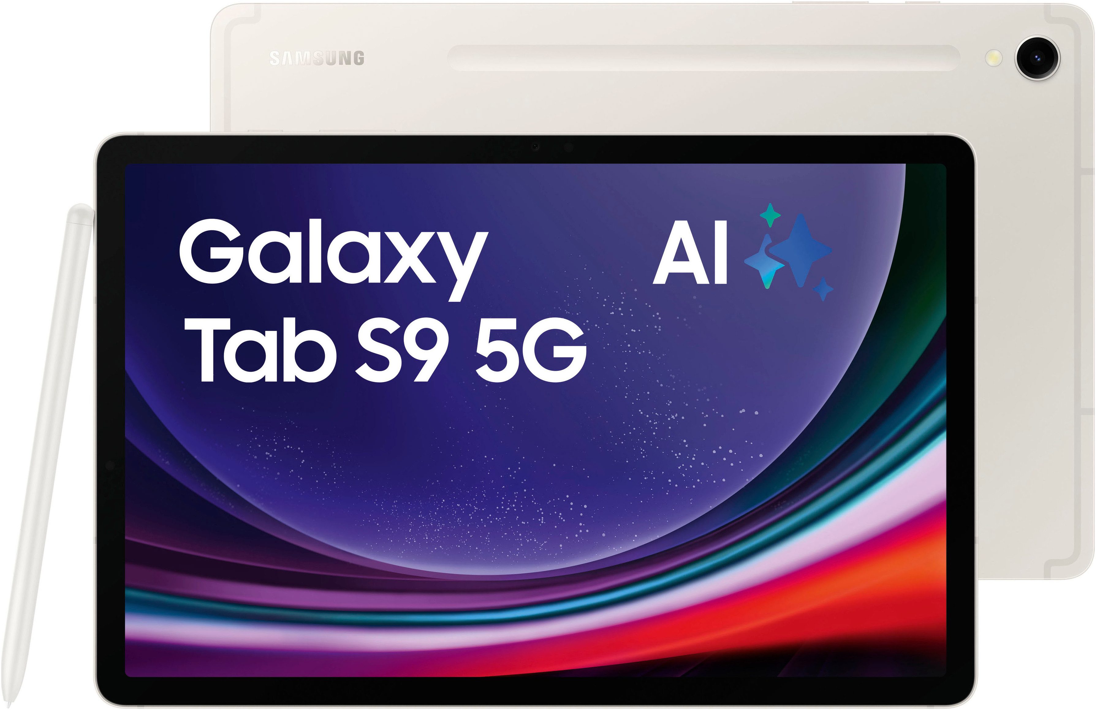 Samsung Tablet Galaxy Tab S9 5G, 11", Android tablets beige