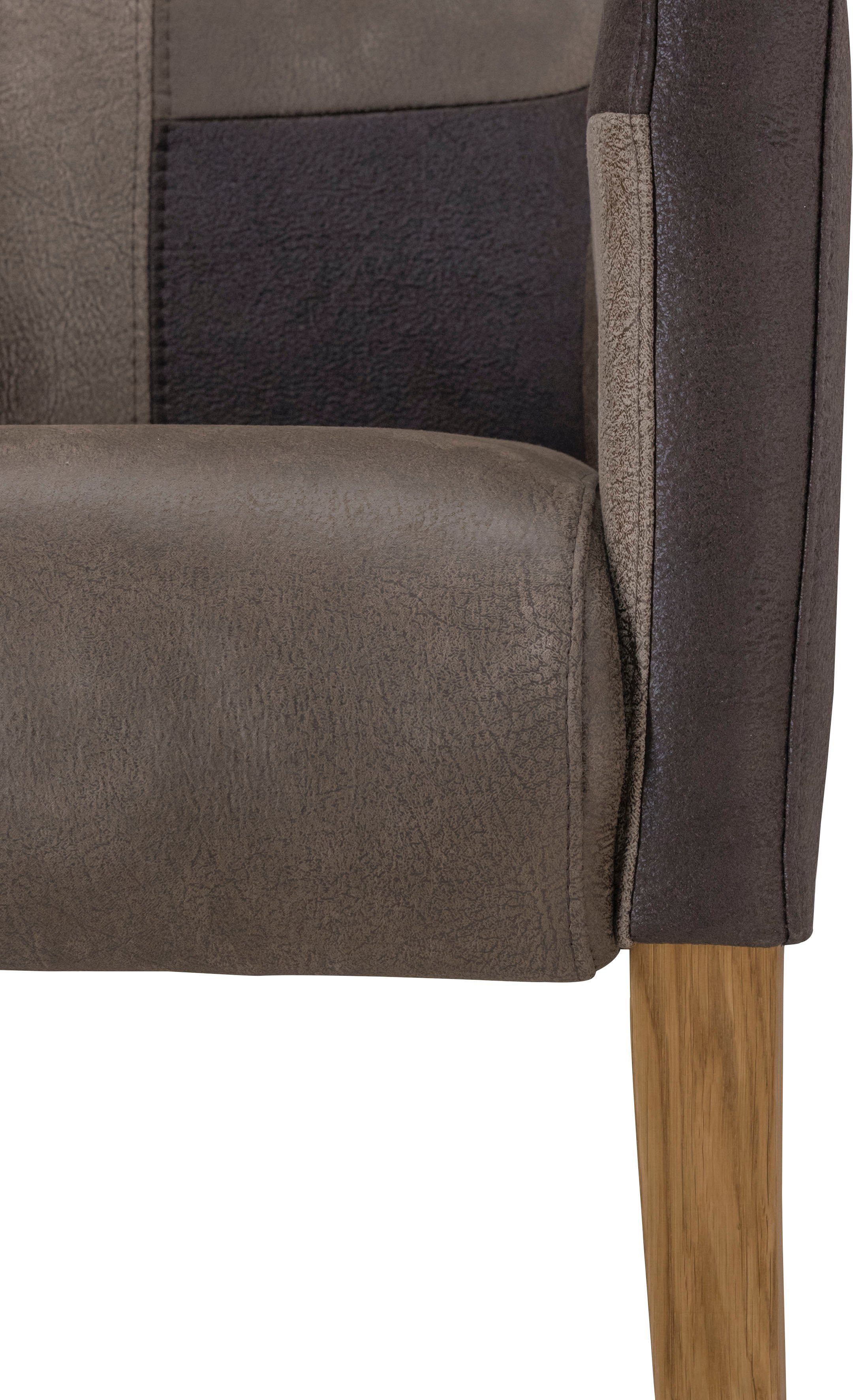 Home affaire Stoel met armleuningen King Bekleding van microvezel
