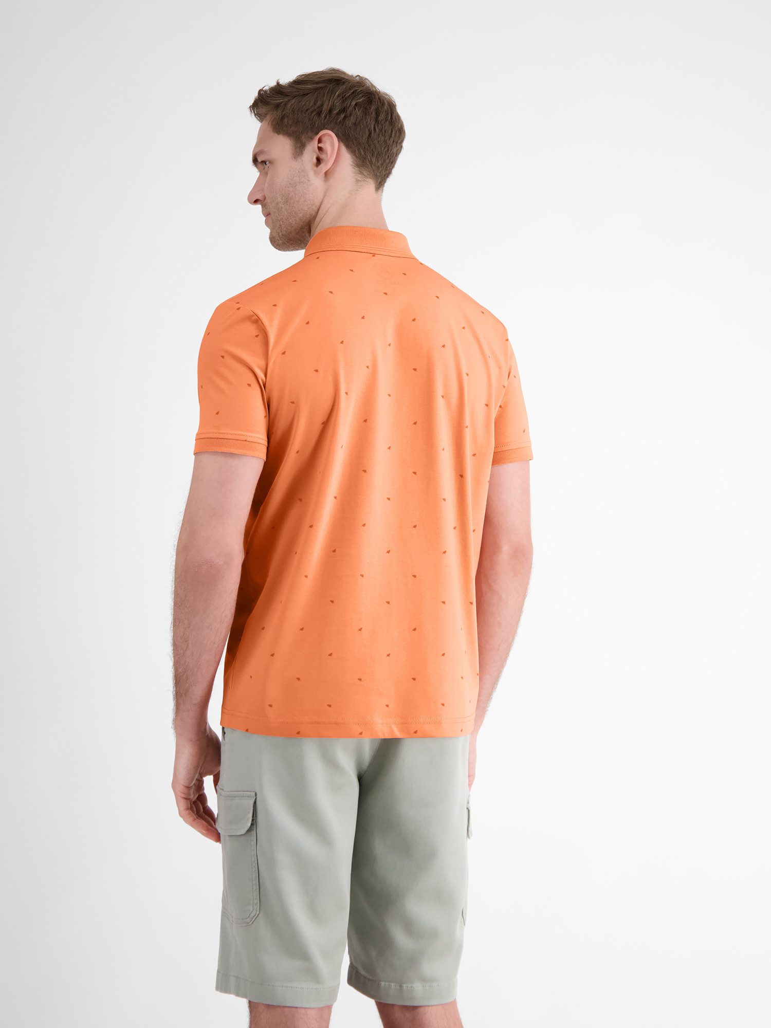 Lerros Poloshirt LERROS gemusterd COOL & DRY poloshirt