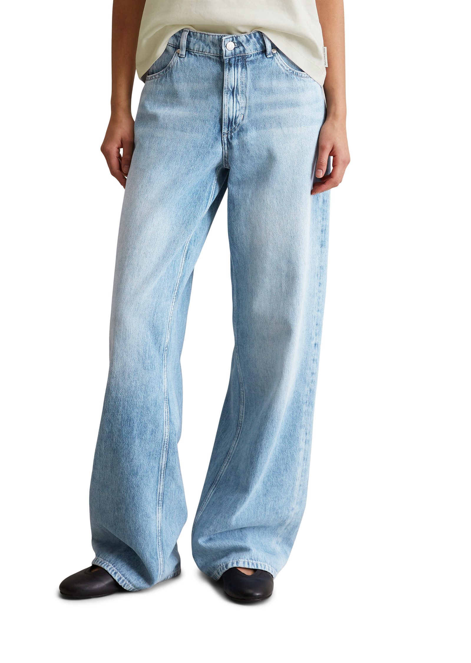 Marc O'Polo DENIM Wijde jeans Tomma dames wide leg jeans maat 30
