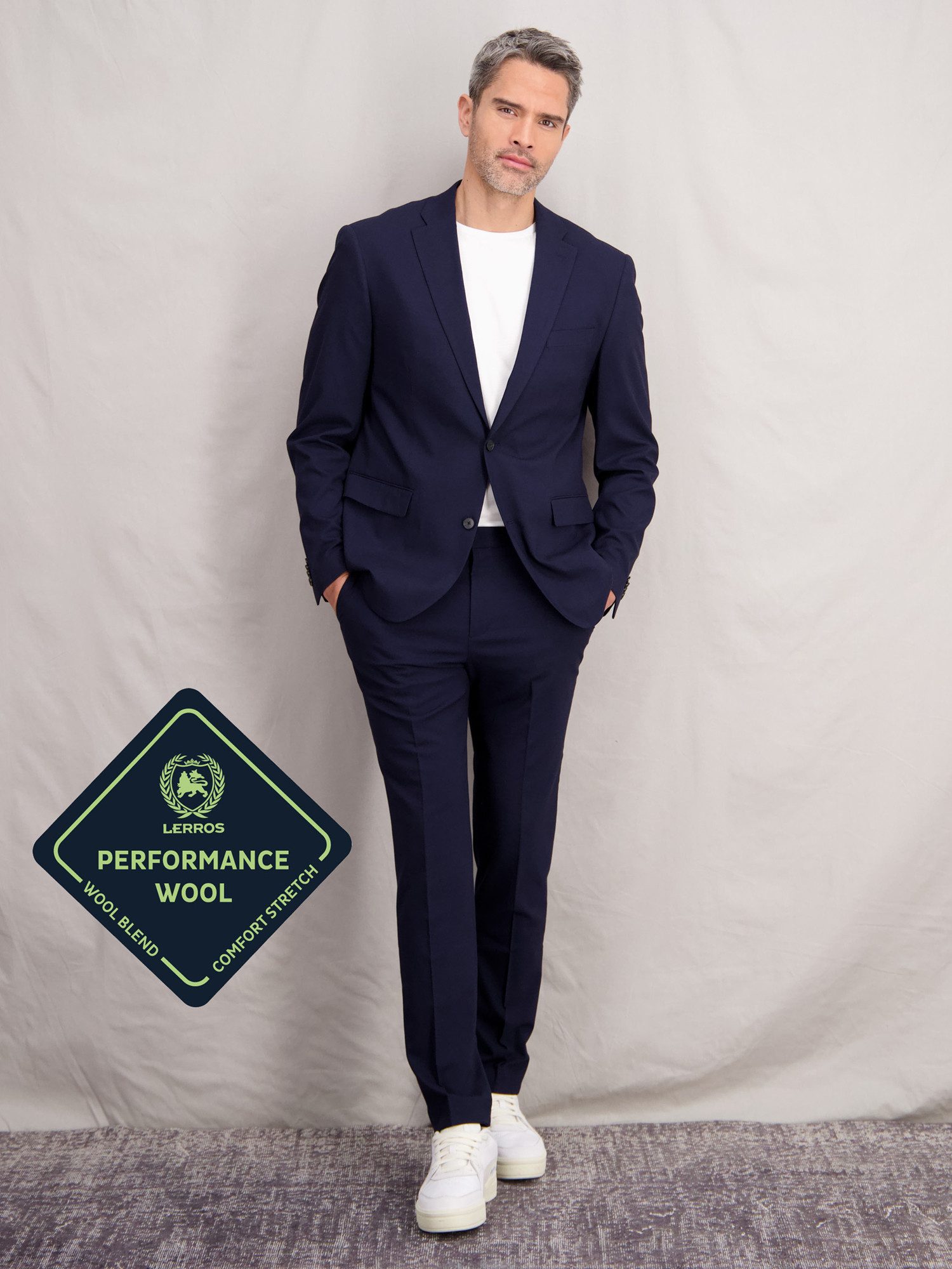 Lerros Mix & match colbert LERROS heren kostuumblazer met stretchpercentage, comfortabele pasvorm (set)