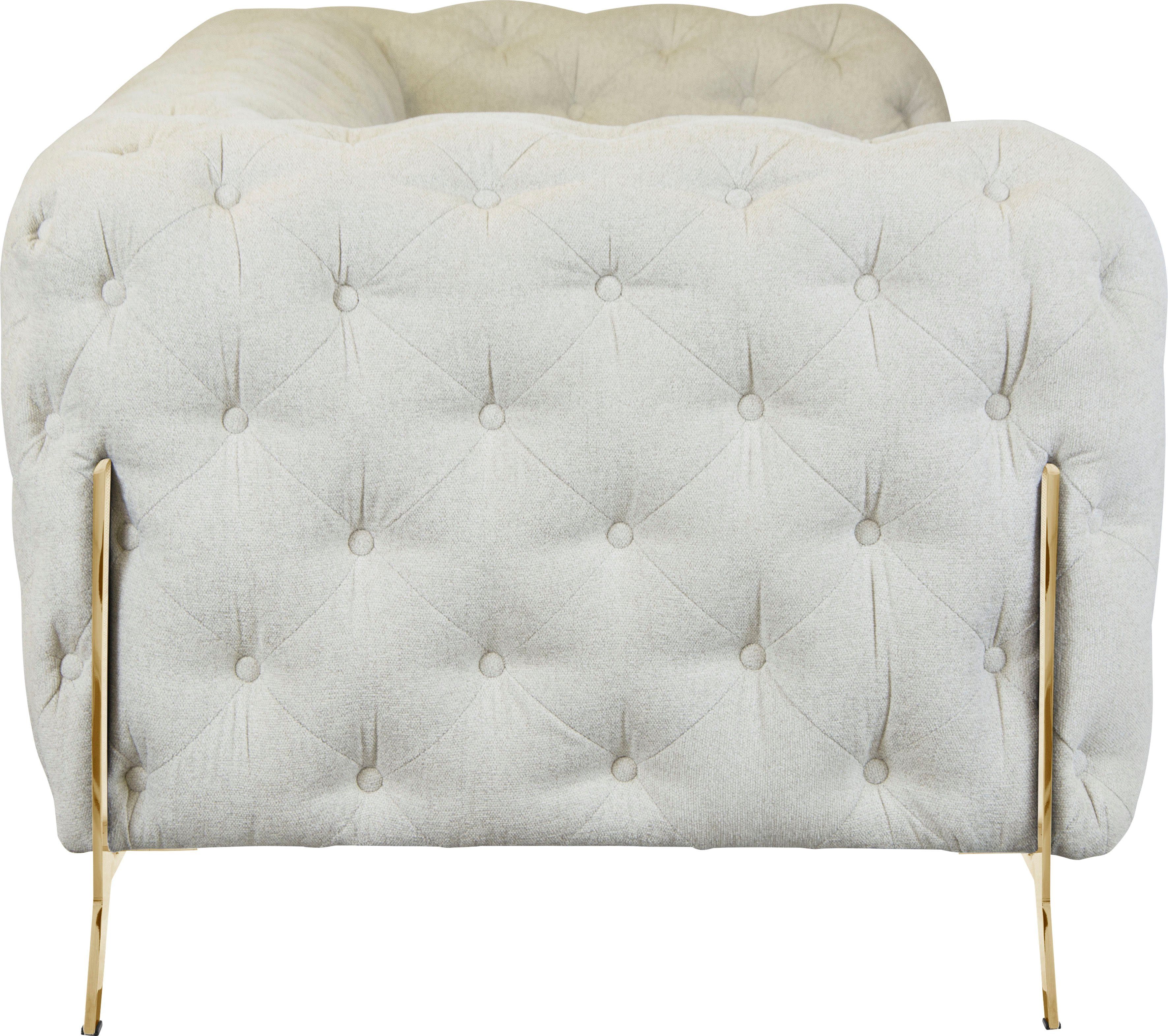 Leonique Chesterfield-bank Amaury luxueuze capitonnage, moderne chesterfield look, kleur van de poten ter keuze