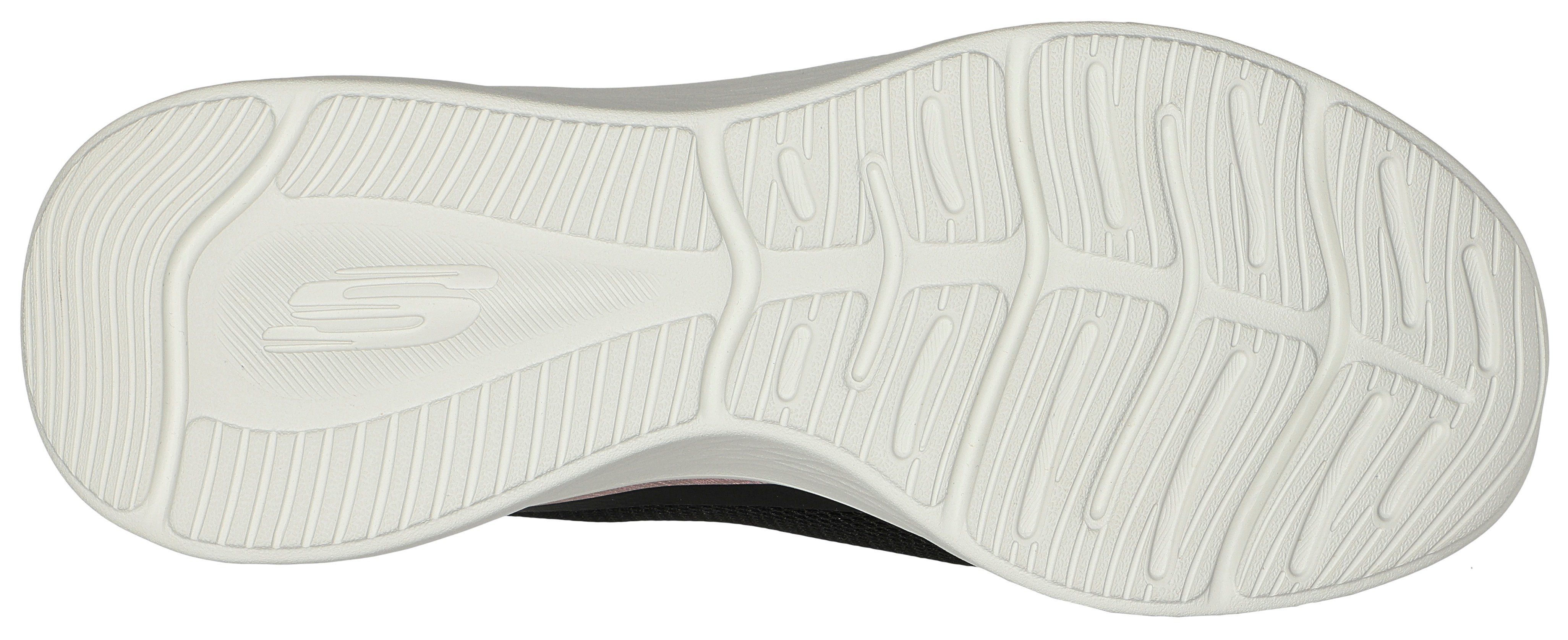 skechers slip-on sneakers skech-lite pro- met elastiek zonder sluiting zwart