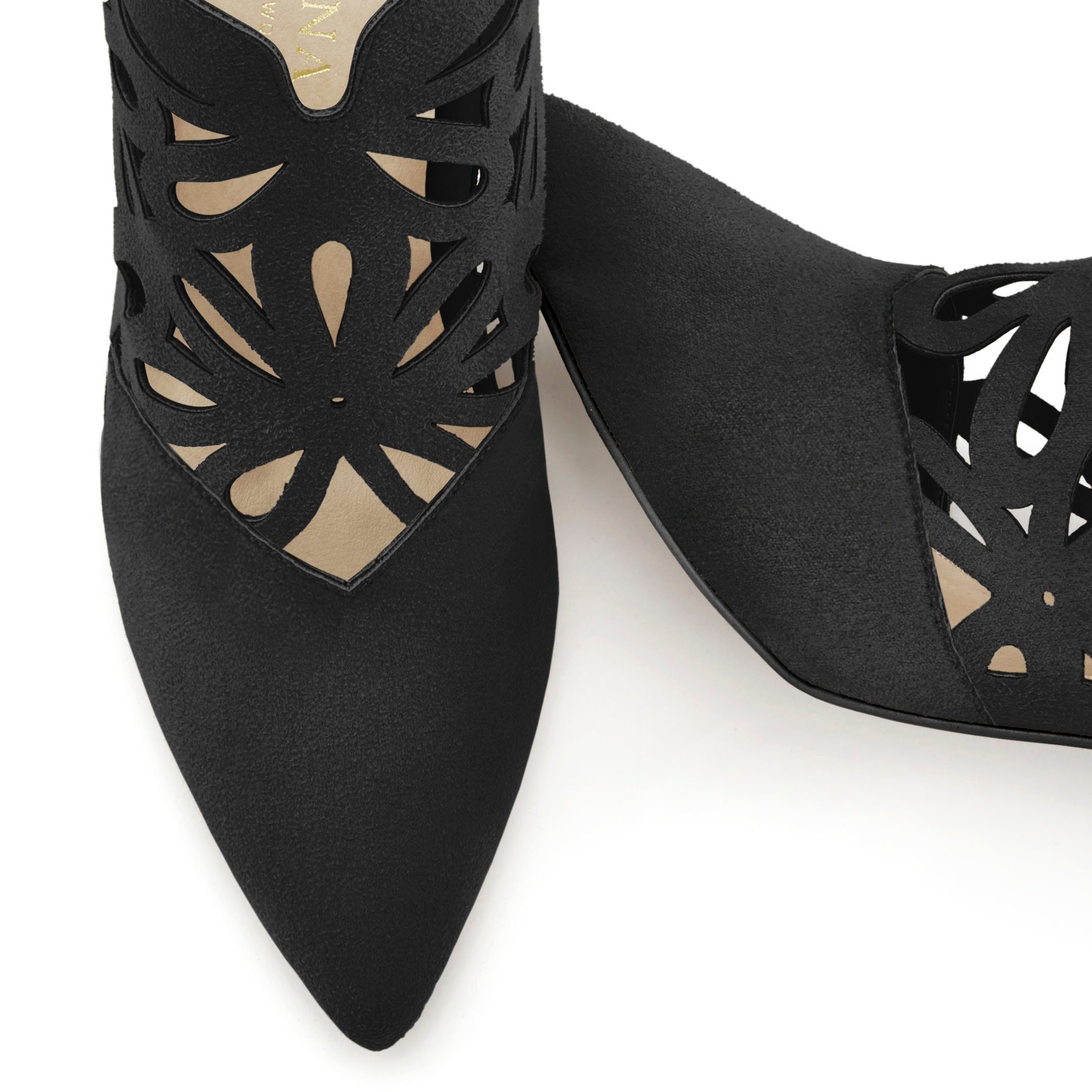 Lascana Highheel-laarsjes met vrouwelijke punt en blokhak, ankle boot, laars