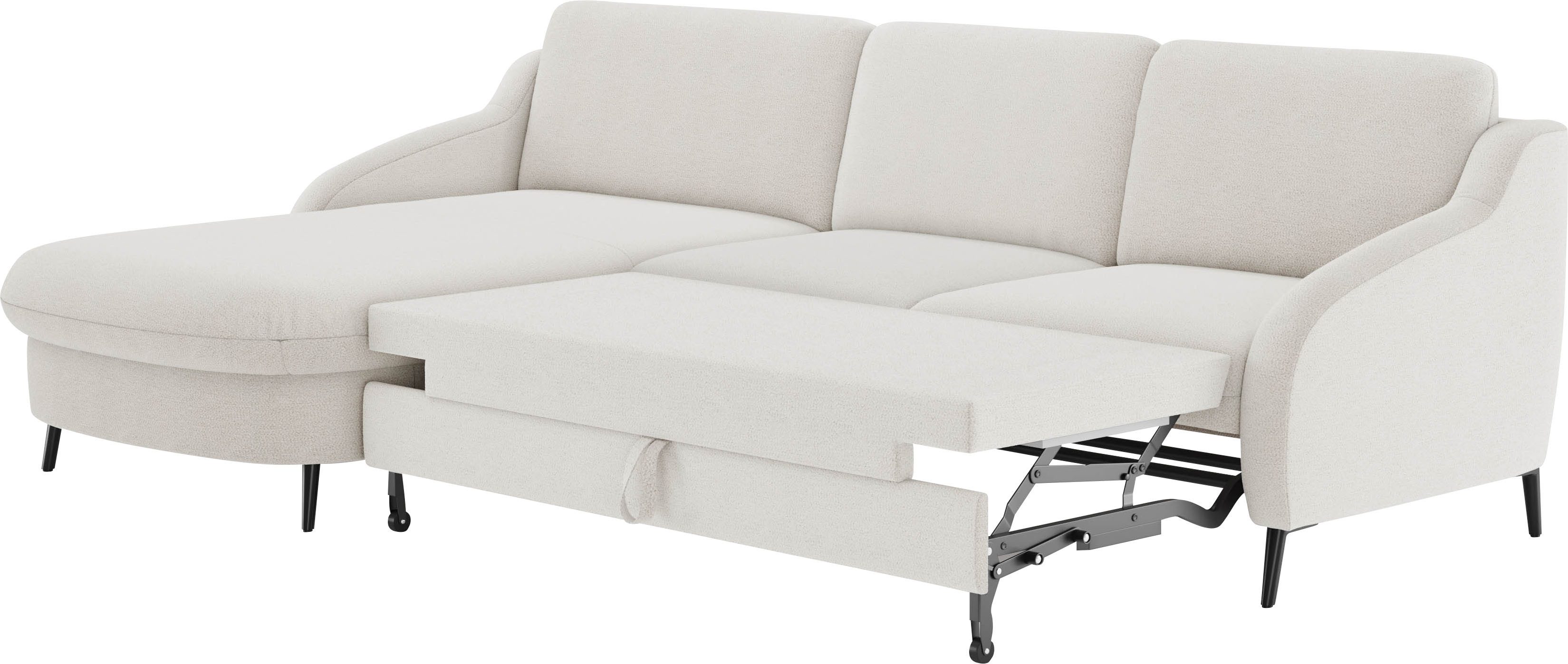 sit&more Hoekbank Soul L-vorm optioneel met bedfunctie en bedlade of lade