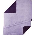 kneer deken uni heerlijk zachte doubleface-deken in grote kleuren-veelvoud paars