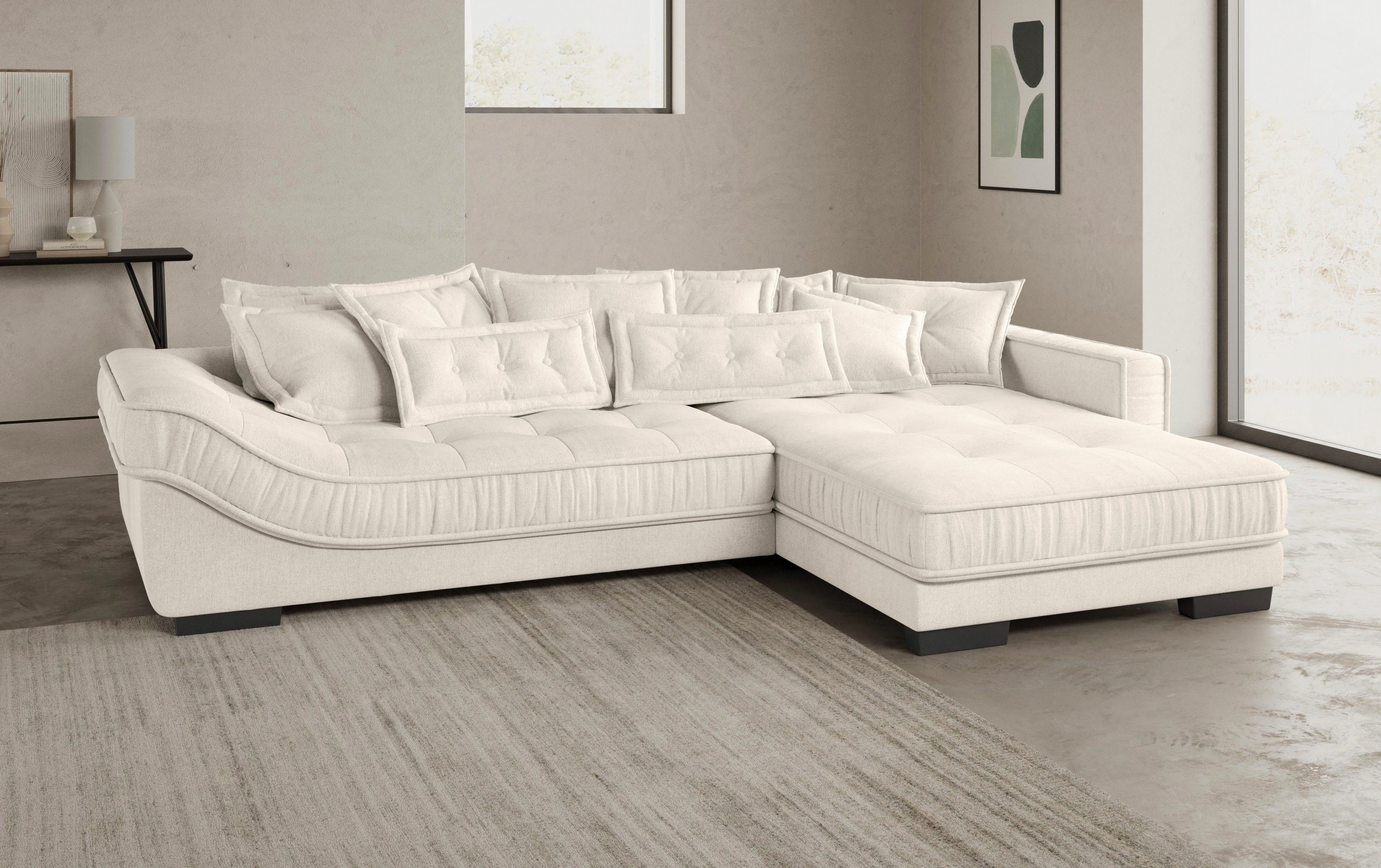 Mr. Couch Hoekbank Diwan II DuraFlex L-vorm DuraFlex koudschuim bekleding, tot 140 kg, 4 bekledingskwaliteiten