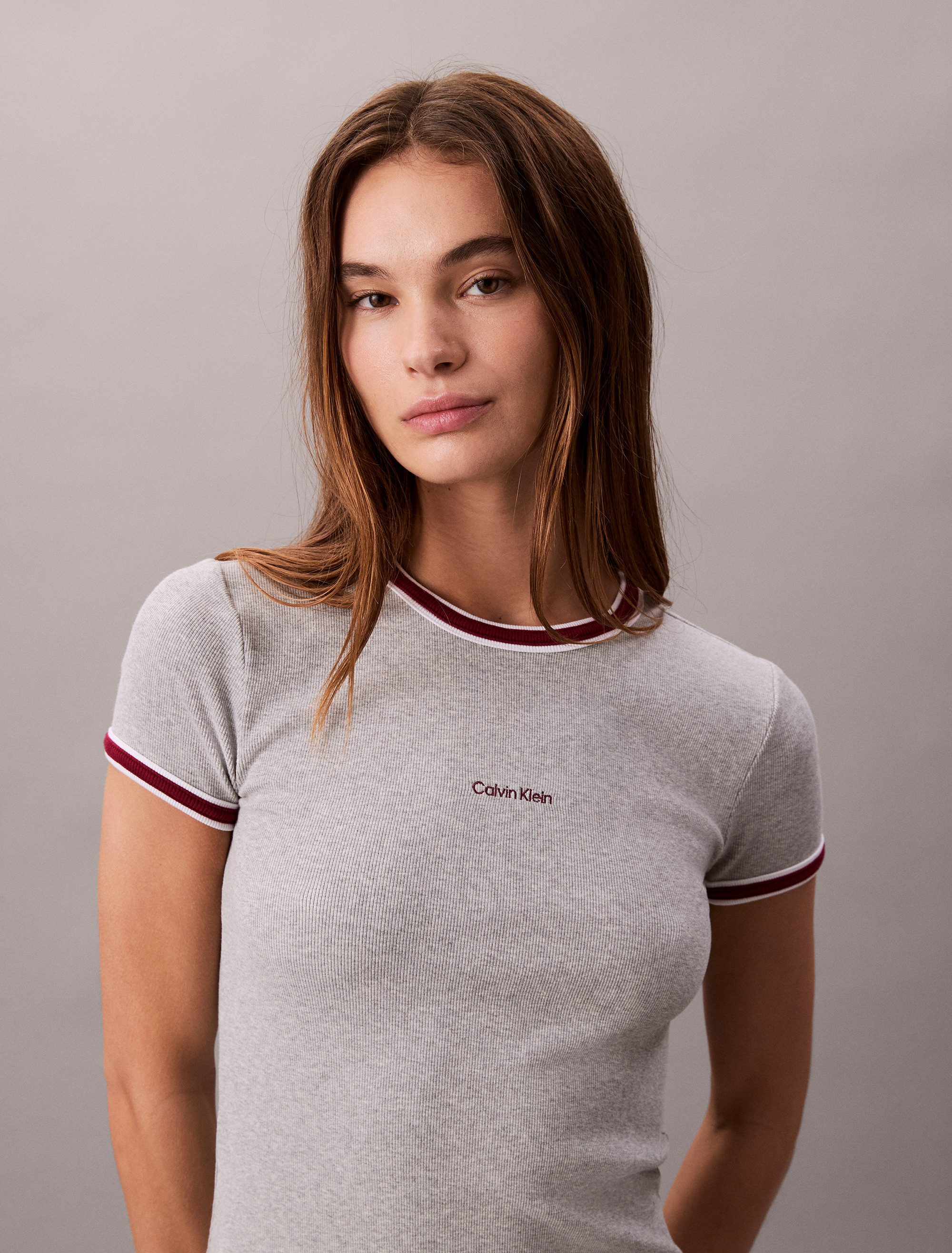 Calvin Klein Skaterjurk SS COLOR BLOCK COTTON RIB BABY T