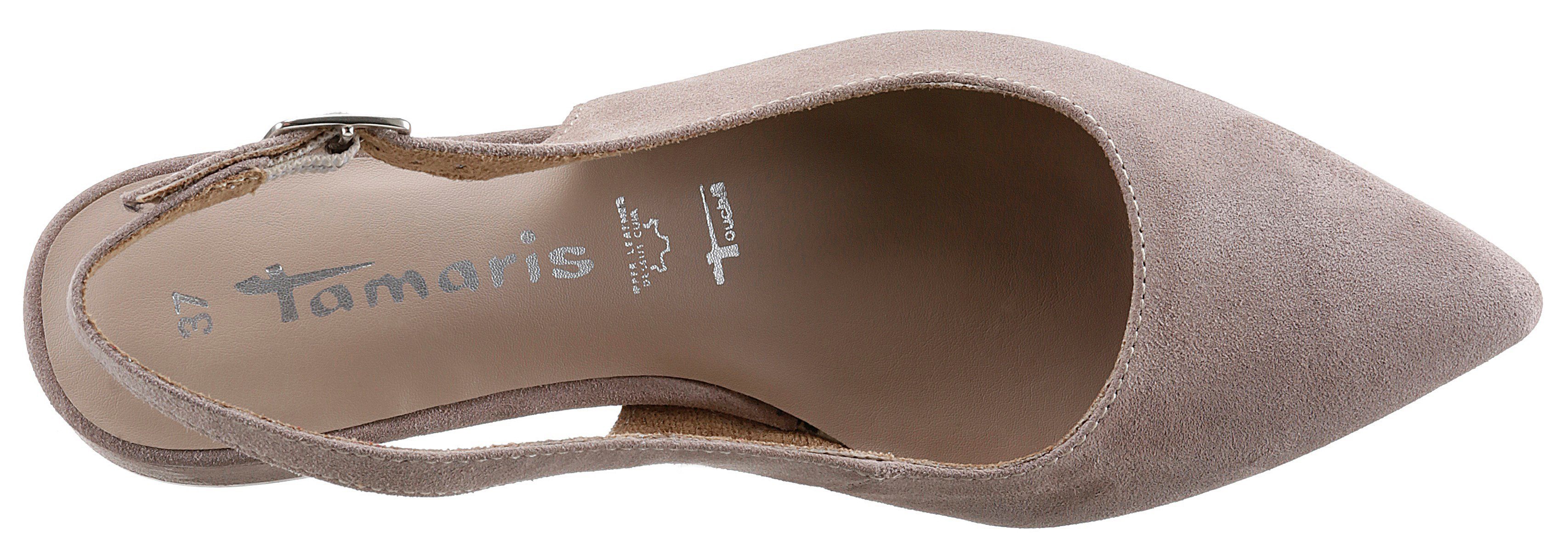 Tamaris Slingback pumps , blokhak, avondschoen, zomerschoen met verstelbare riem