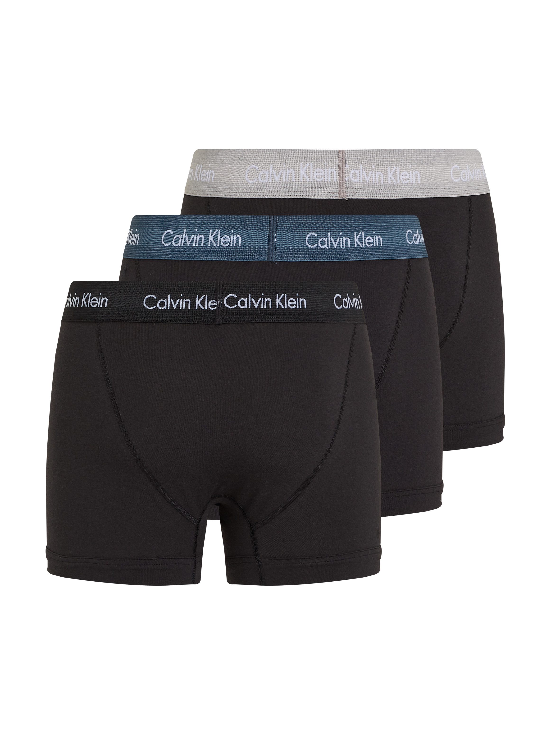Calvin Klein Trunk 3PK met logo-elastische tailleband (3 stuks) (3 stuks)