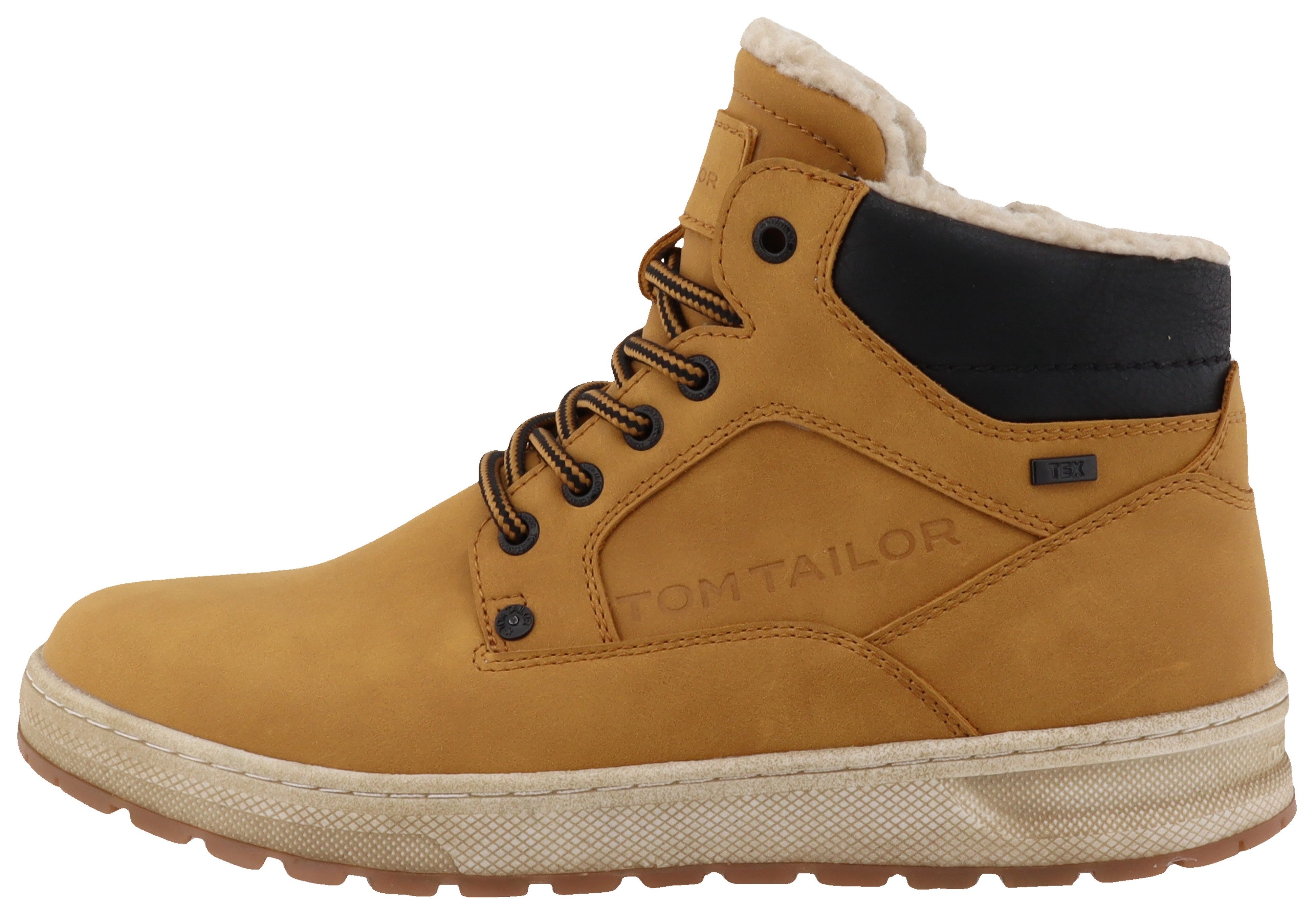 Tom Tailor Winterlaarzen , plateau, veterschoenen, high-top sneaker met binnenrits