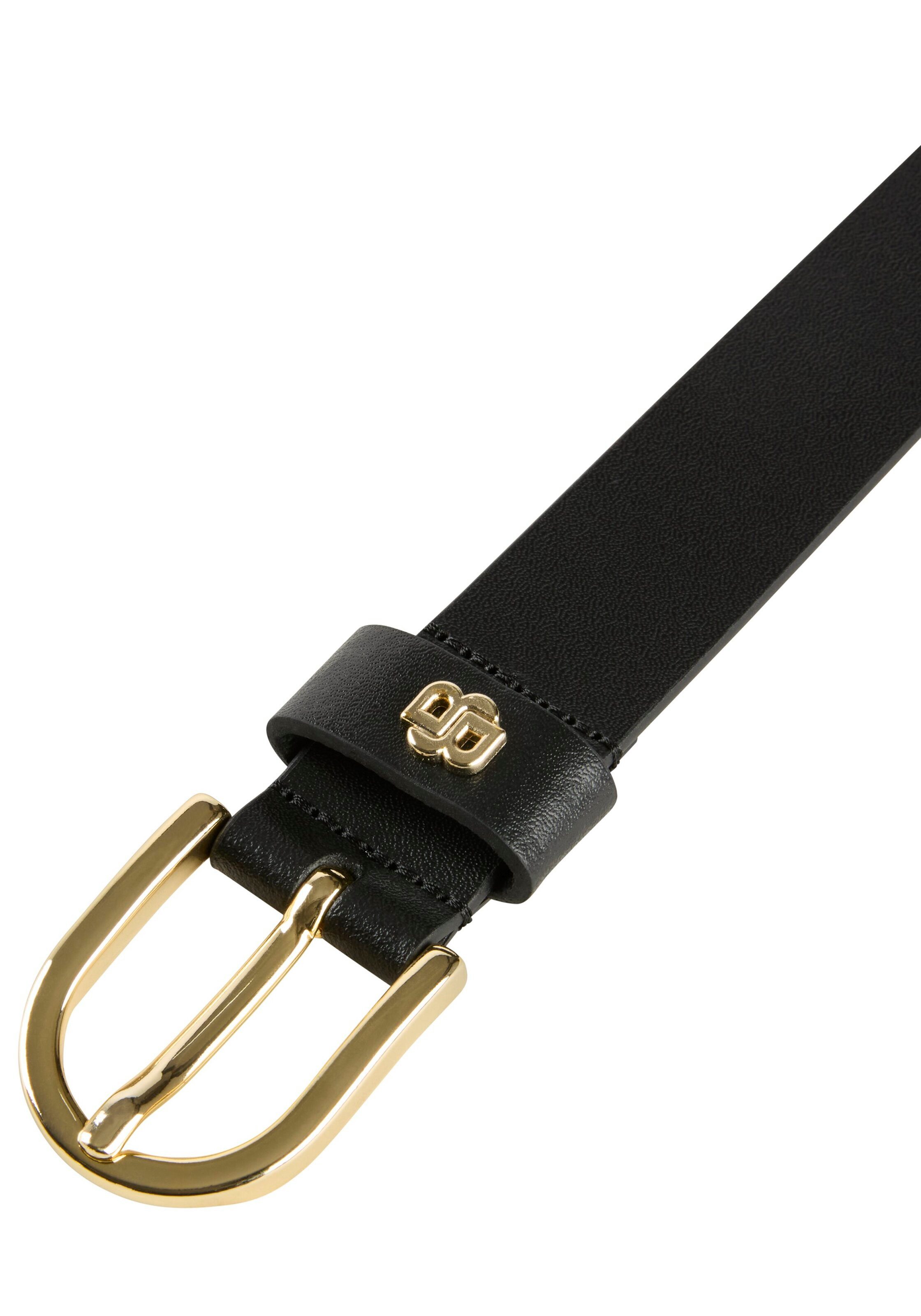 Boss Leren riem Scarlet Sz25 met stacked-logo