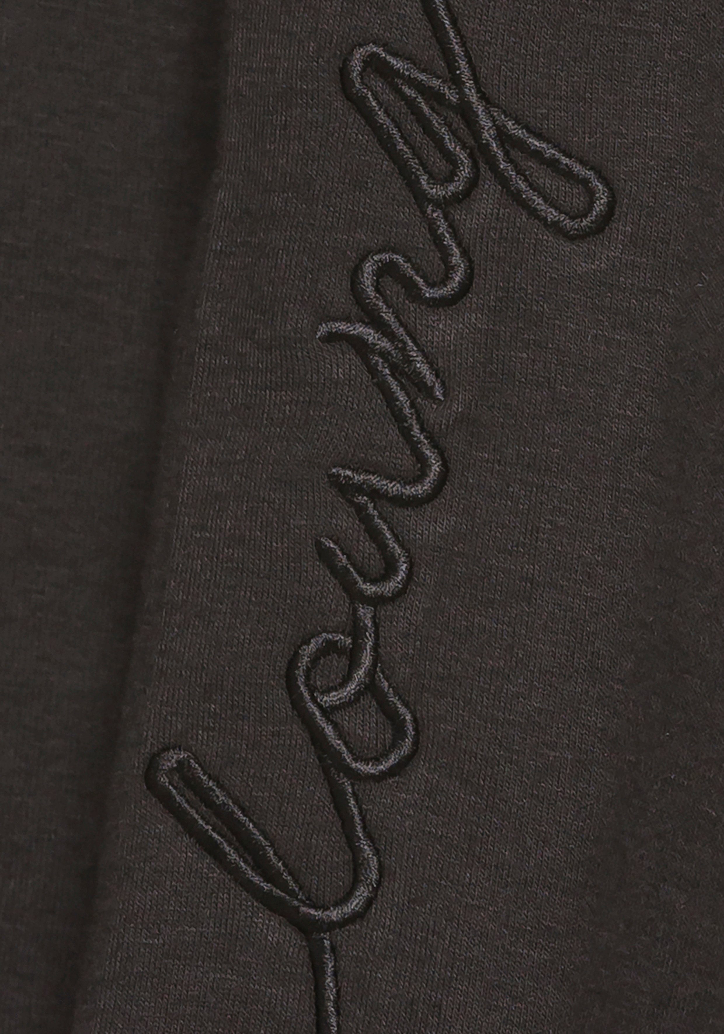 Vivance Sweatjurk met loungewear borduursel, lounge jurk (1-delig)