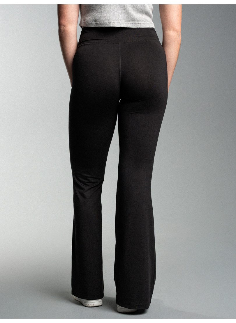 Trigema Jerseybroek TRIGEMA flared broek met hoge taille (1-delig)