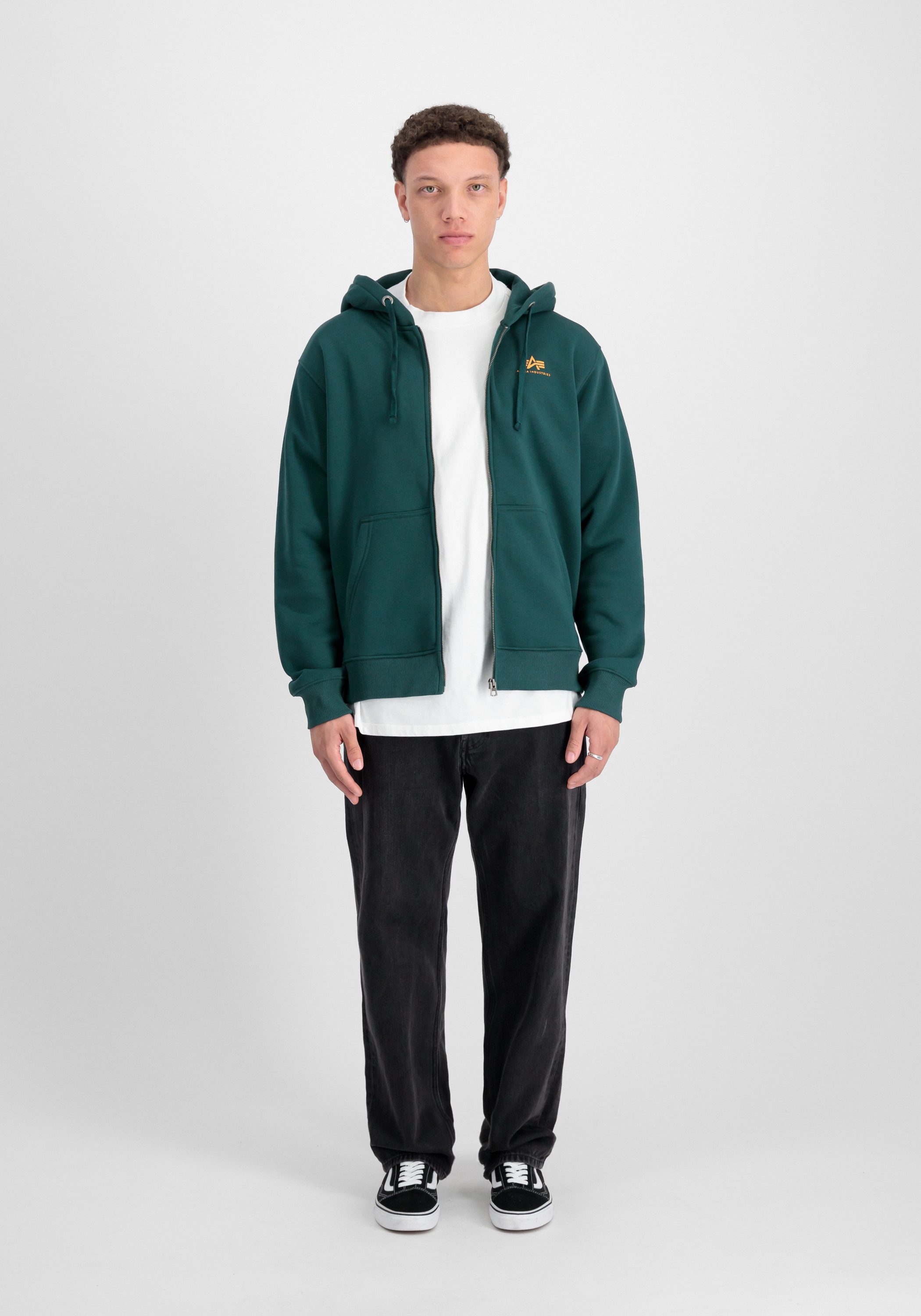 Alpha Industries Hoodie Alpha Industries Men - Hoodies Basic Zip Hoodie Small Logo