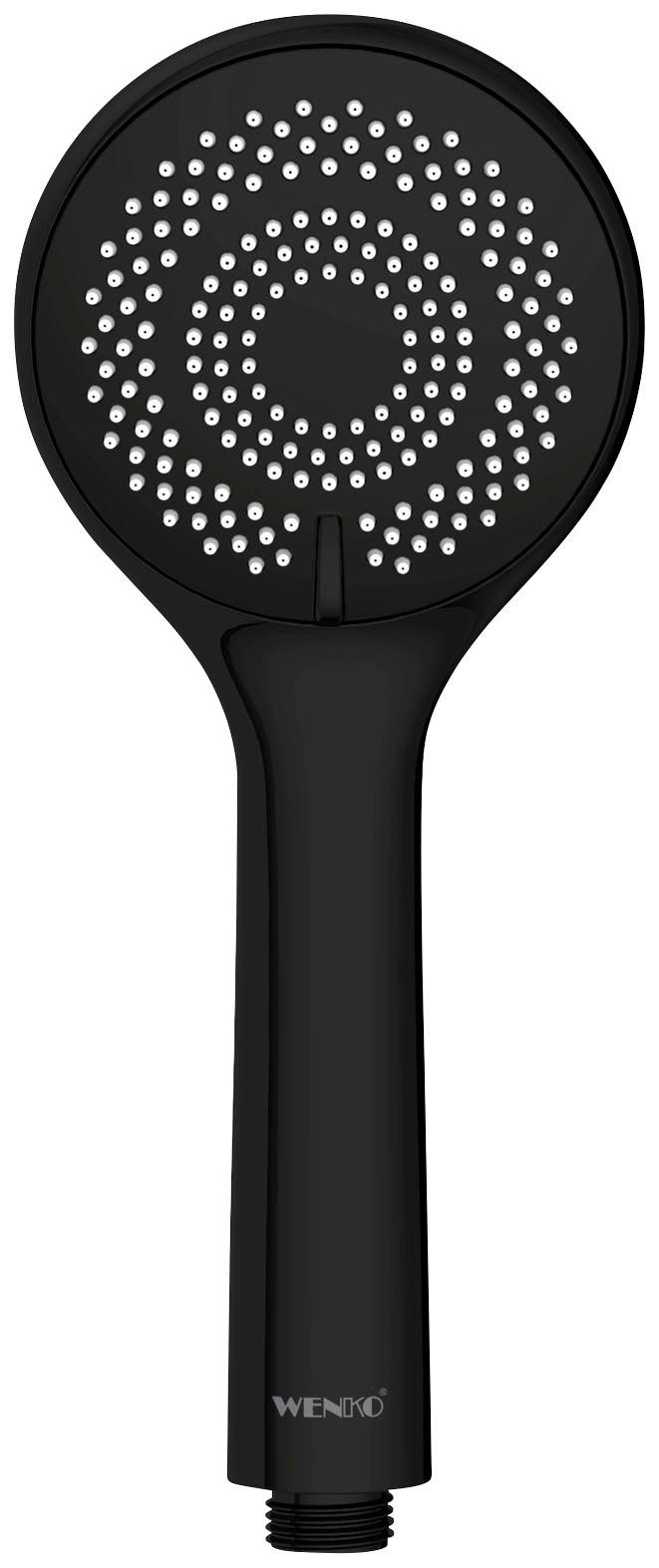WENKO Handsproeier Watersaving Mat zwart, Ø 9,5 cm (1-delig) douchekoppen zwart