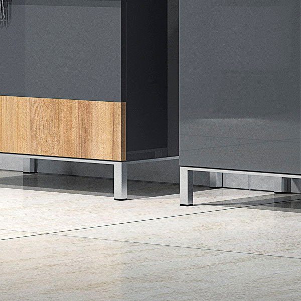 Places of Style Schoenenbank Onyx met zitkussen