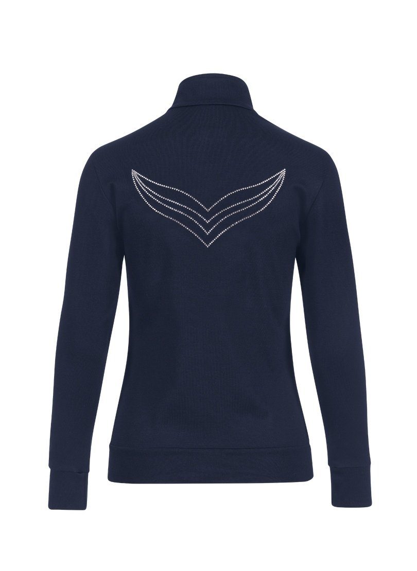 Trigema Sweatvest TRIGEMA jas met kristallen (1-delig)