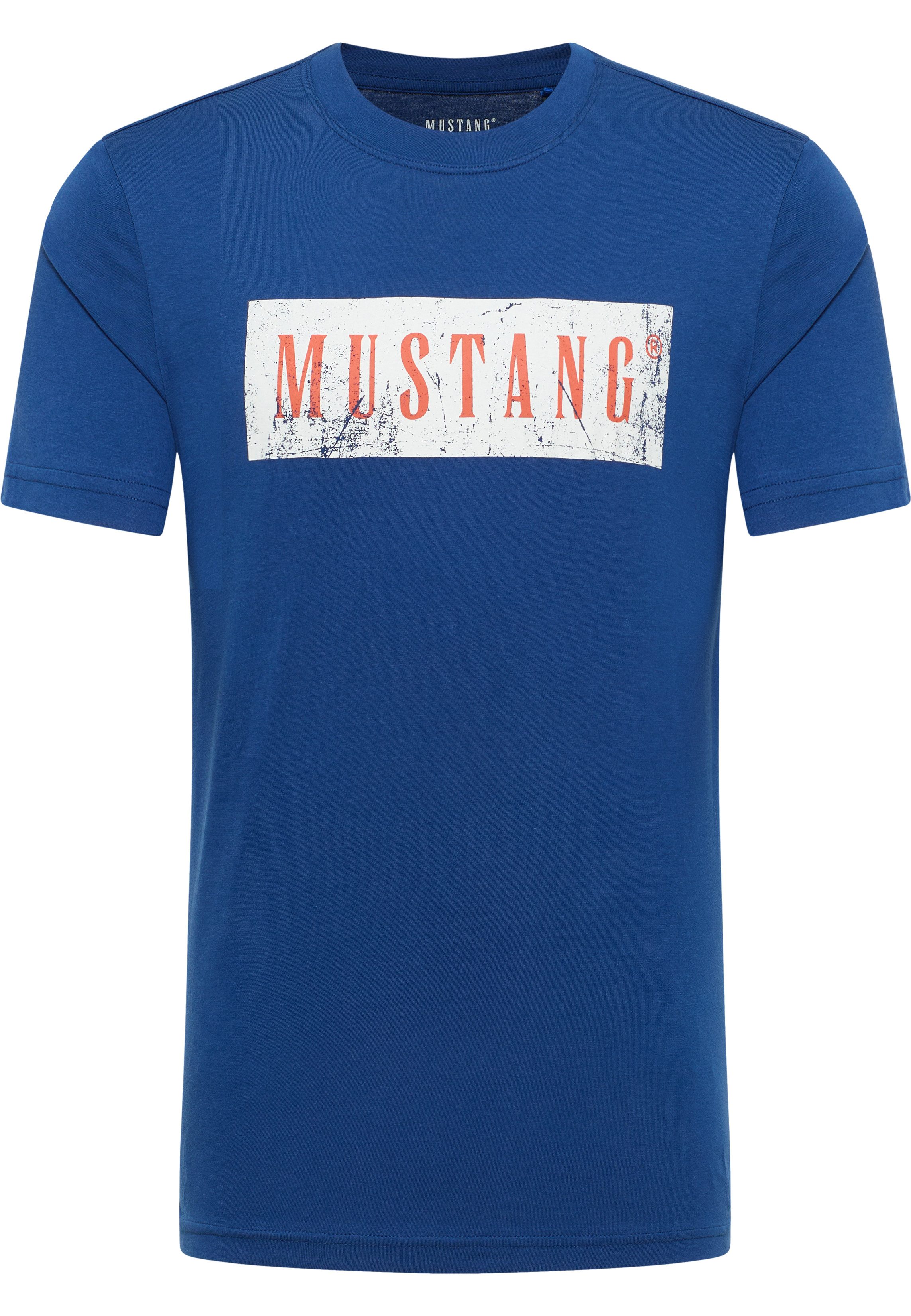 MUSTANG T-shirt met logo-opschrift