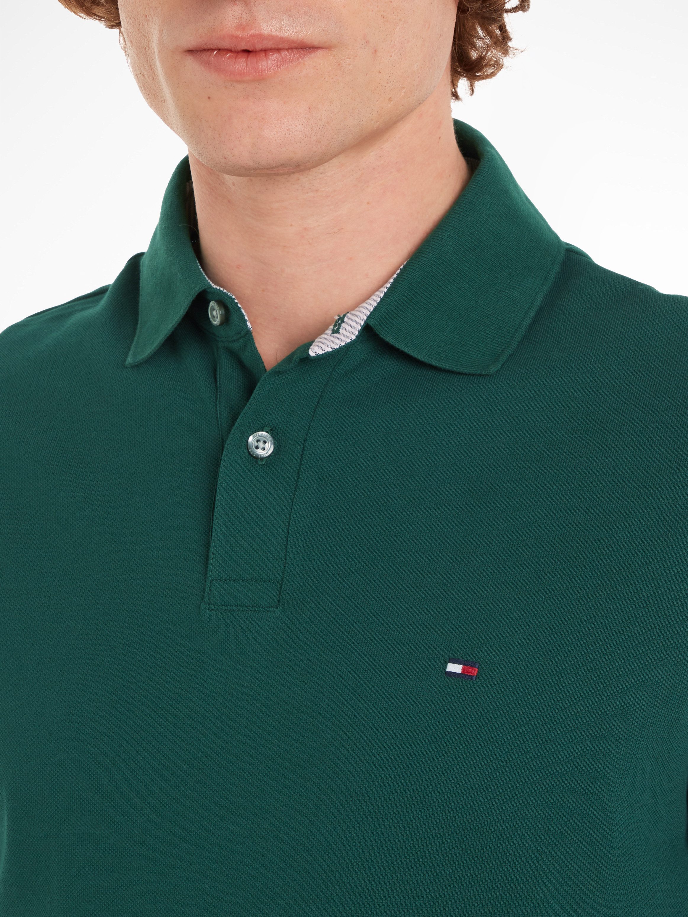 Tommy Hilfiger Poloshirt 1985 REGULAR POLO met contraststrepen en knoopsluiting