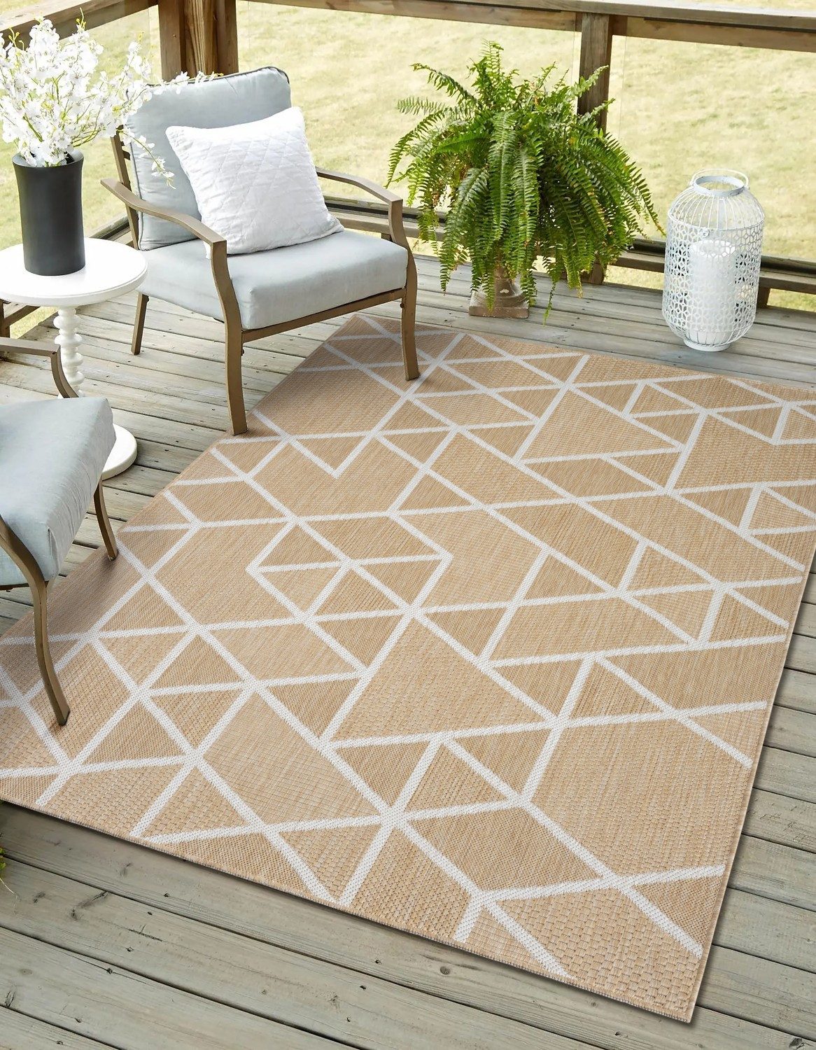 Myflair Möbel & Accessoires Vloerkleed Miller voorraadopruiming Omkeerbaar tapijt, modern ontwerp, geschikt voor buiten, balkon, terras moderne