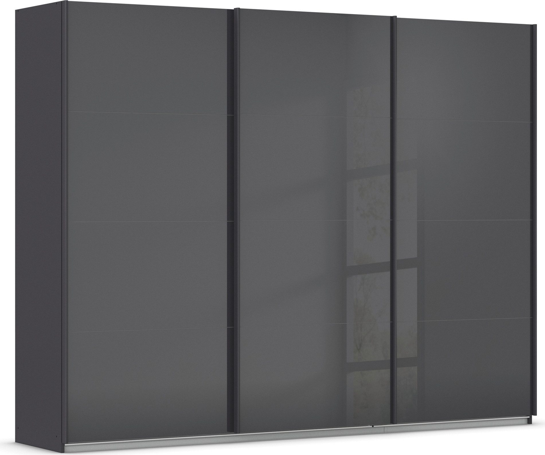 rauch Schuifdeurkast Kledingkast Kast Garderobe AGORDO met Glasfront doordachte binnenuitrusting, in 4 breedtes en 2 hoogtes made in germany