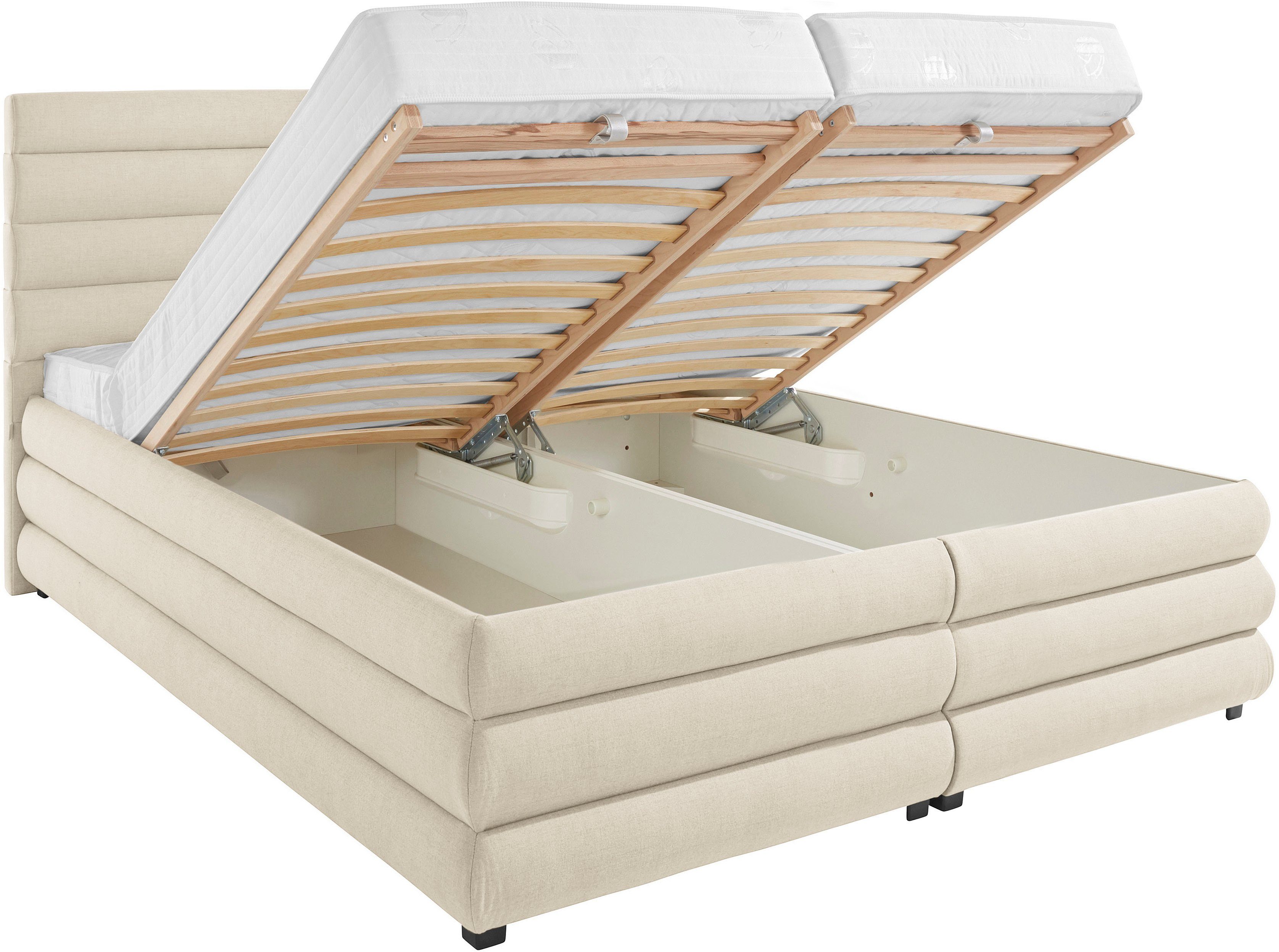 LeGer Home by Lena Gercke Gestoffeerd bed Maylis naar keuze met en zonder matras en lattenbodem, ook in 200 cm breedte