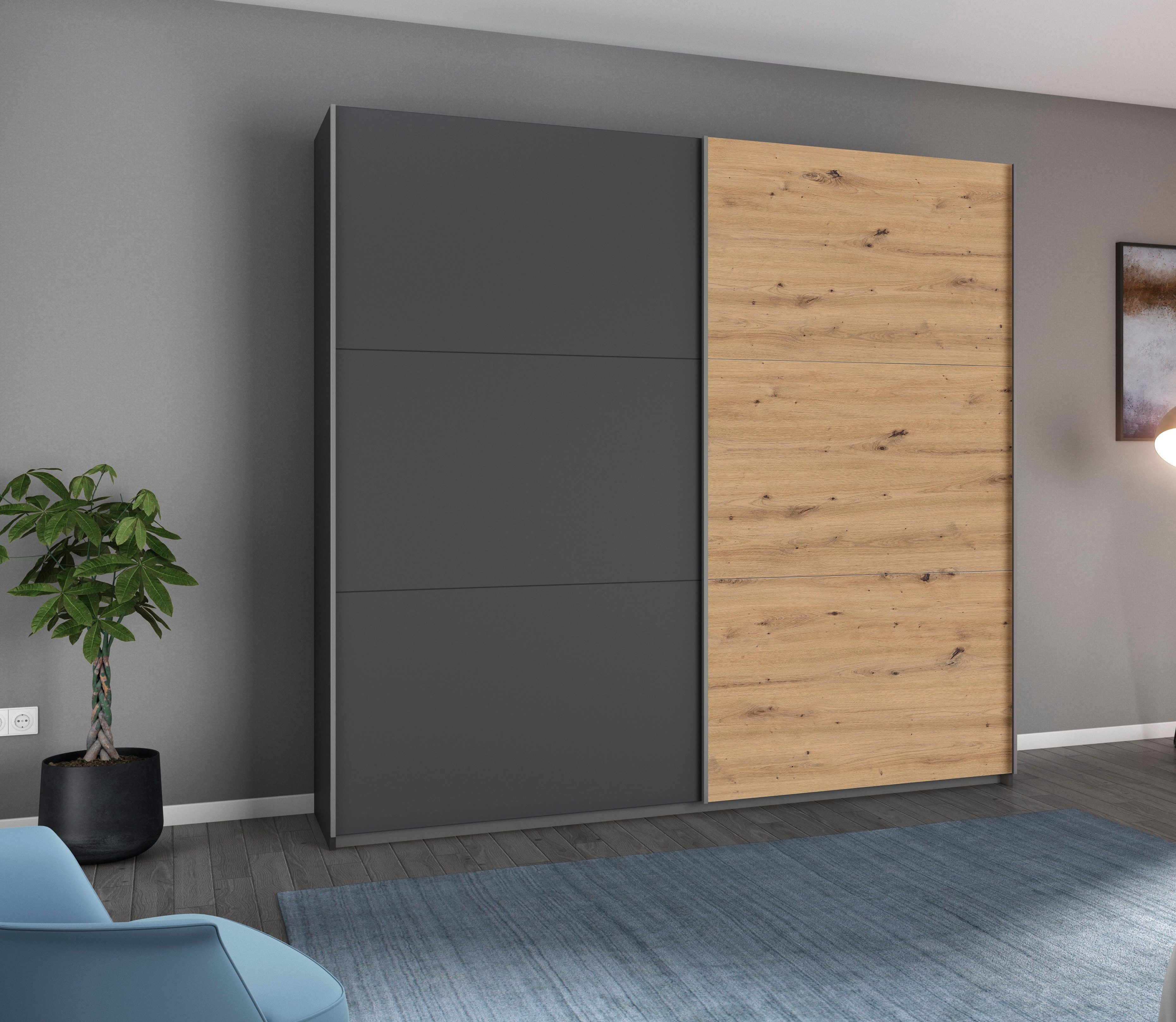 rauch Zweefdeurkast AURELIO kledingkast garderobe TOPSELLER OTTO´s CHOICE 3 verschillende uitrustingsvarianten handgrepen van metaal made in germany