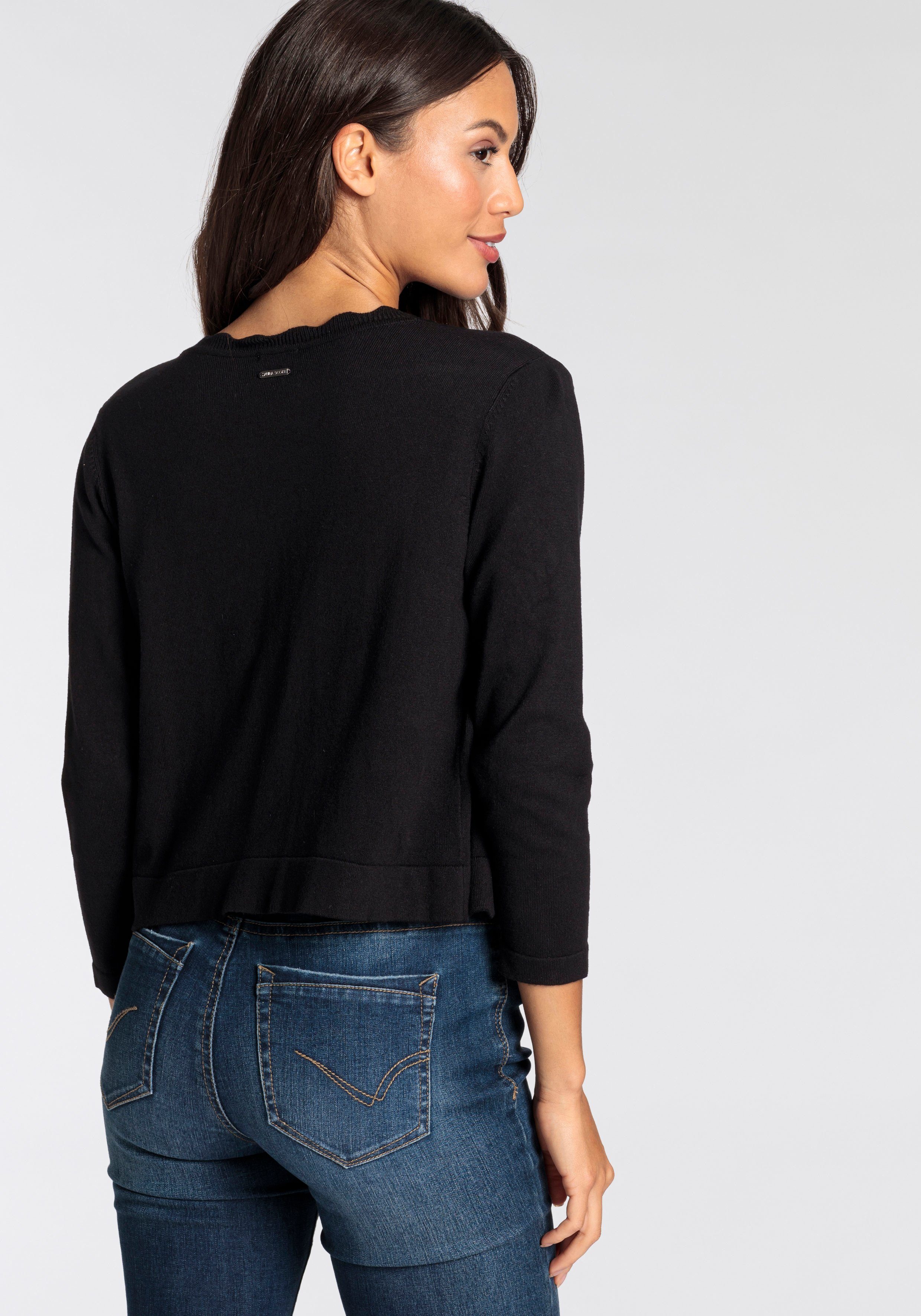 Laura Scott Vest met elegant schulprandje