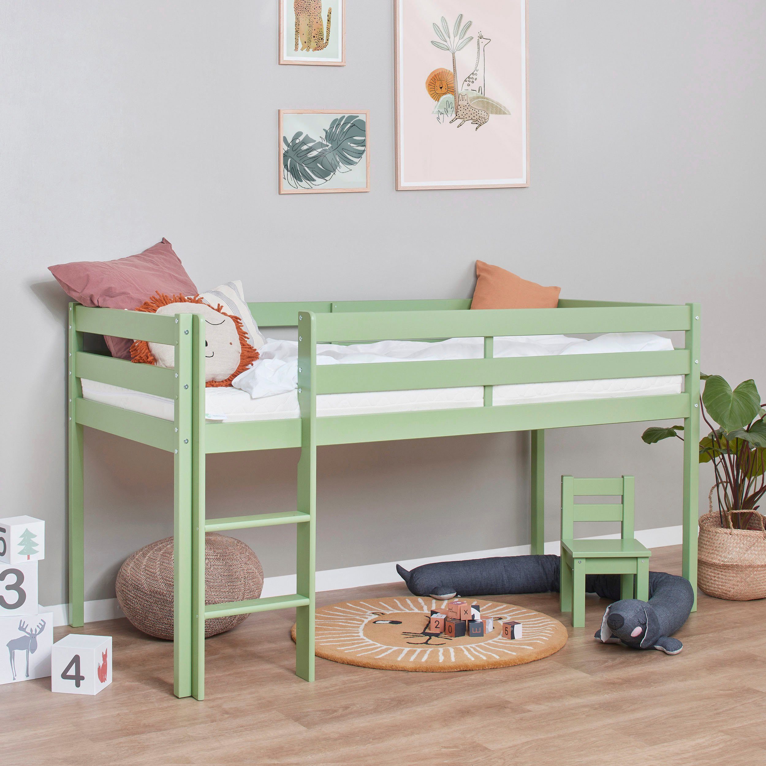 Hoppekids Speelbed ECO COMFORT, hoogslaper, deelbaar in 2 eenpersoonsbedden