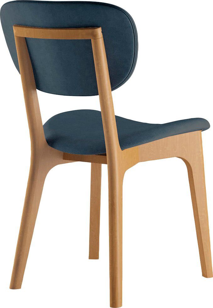 INOSIGN Stoel COZY Made in Italy Frame in beuken, kersen- of notenhout, massief hout, designstoel (set, 2 stuks)