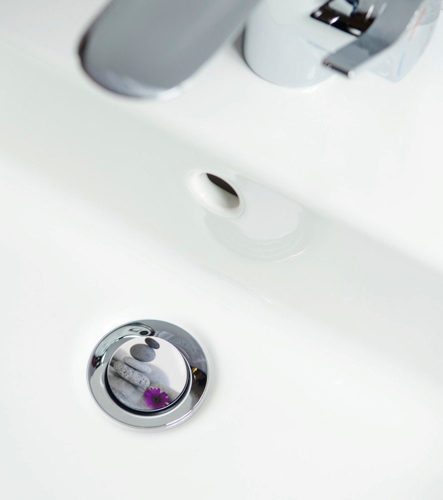 Sanilo Set badkameraccessoires Energy Stones bestaand uit toiletzitting, badmat en wastafelplug (complete set, 3-delig)