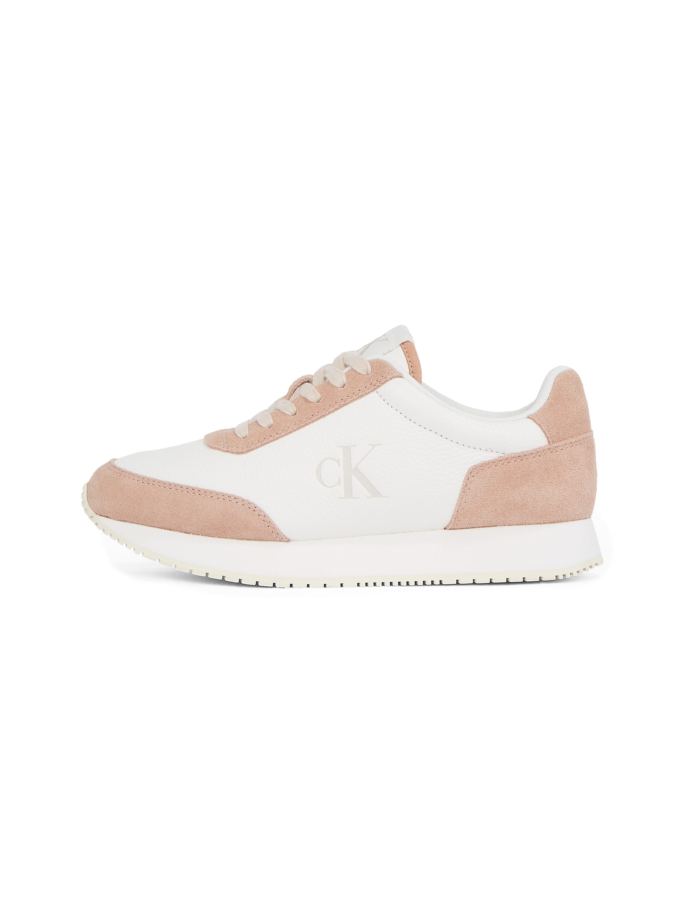 Calvin Klein Sneakers RUNNER LACEUP LOW MIX MG freizeitschoen halfschoen veterschoen met zij ck-logo