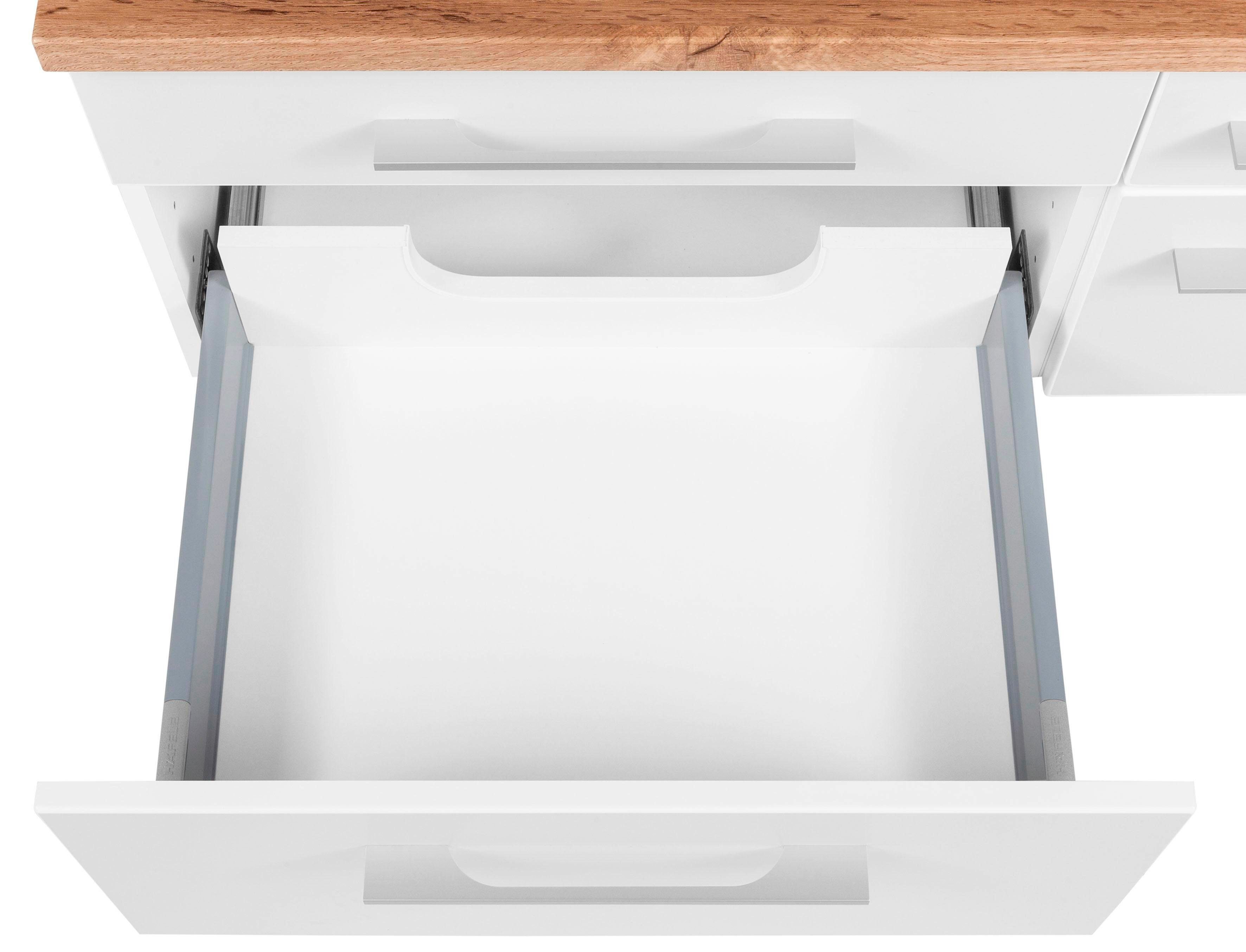 welltime Badkamerserie Davos met 2 led-spiegelkasten (3-delig)