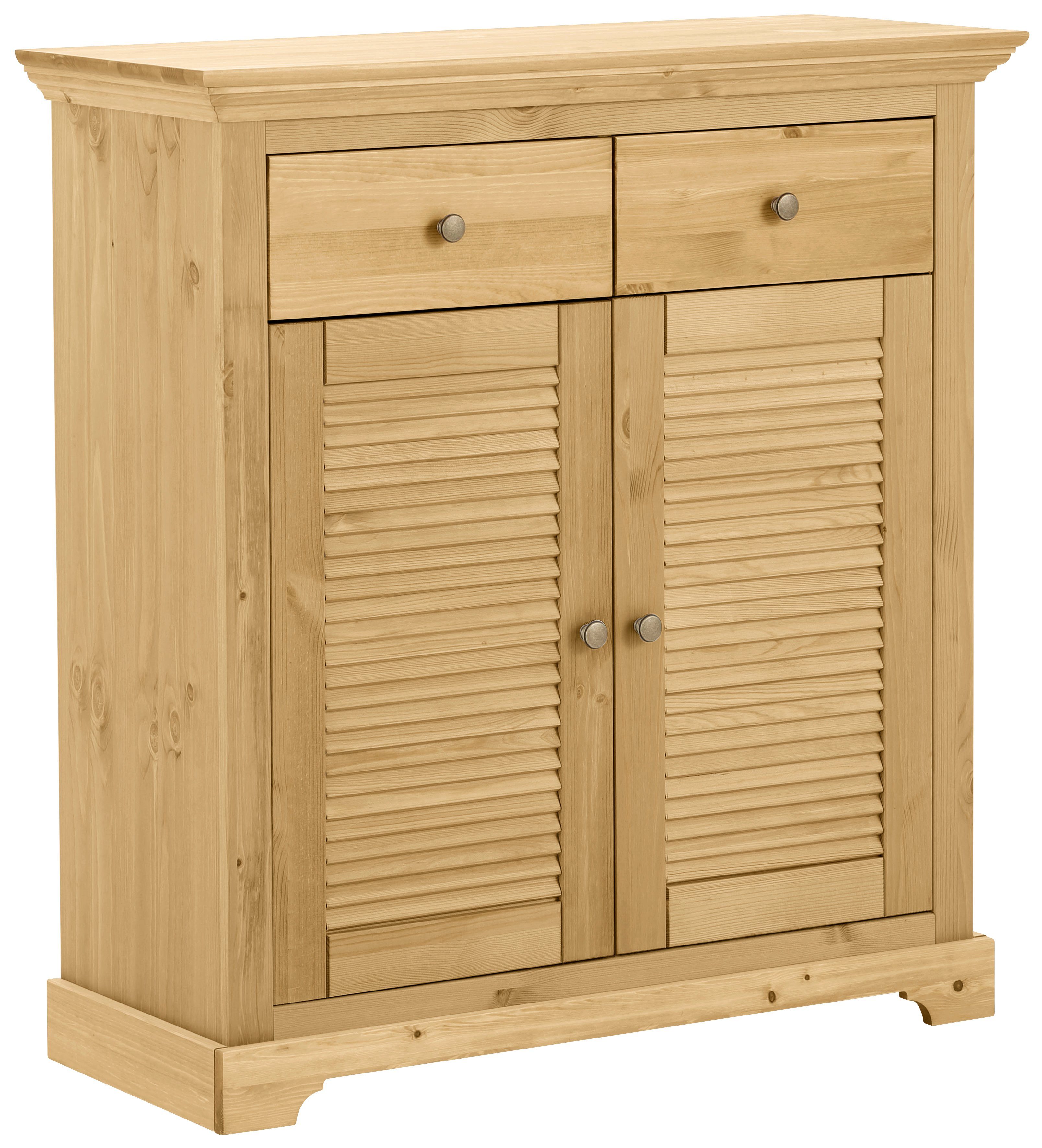 Home affaire Schoenenkast Ayanna commode voor ongeveer 9 paar schoenen Schoenkast van massief dennenhout, FSC®, breedte 94 cm