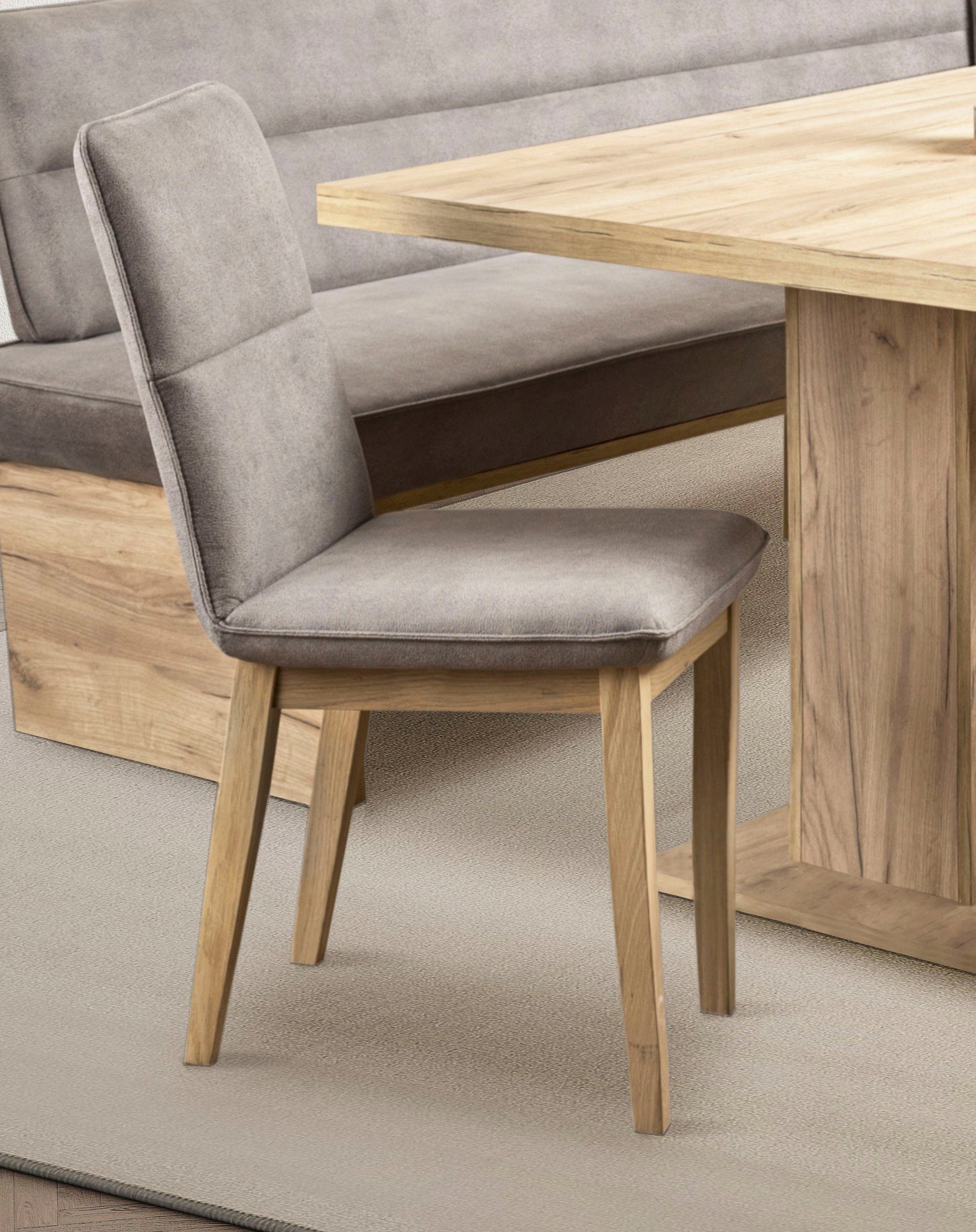 Home affaire Eethoek Beluna + Cross eethoek zitgroep hoekbank keukenbank BESTSELLER (set, 4-delig)