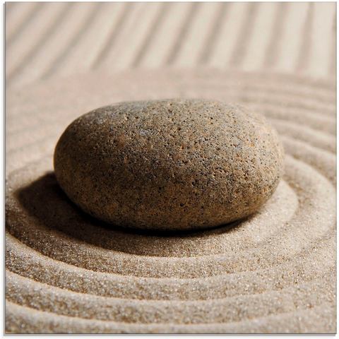 Artland print op glas Mini Zen Garten Sand