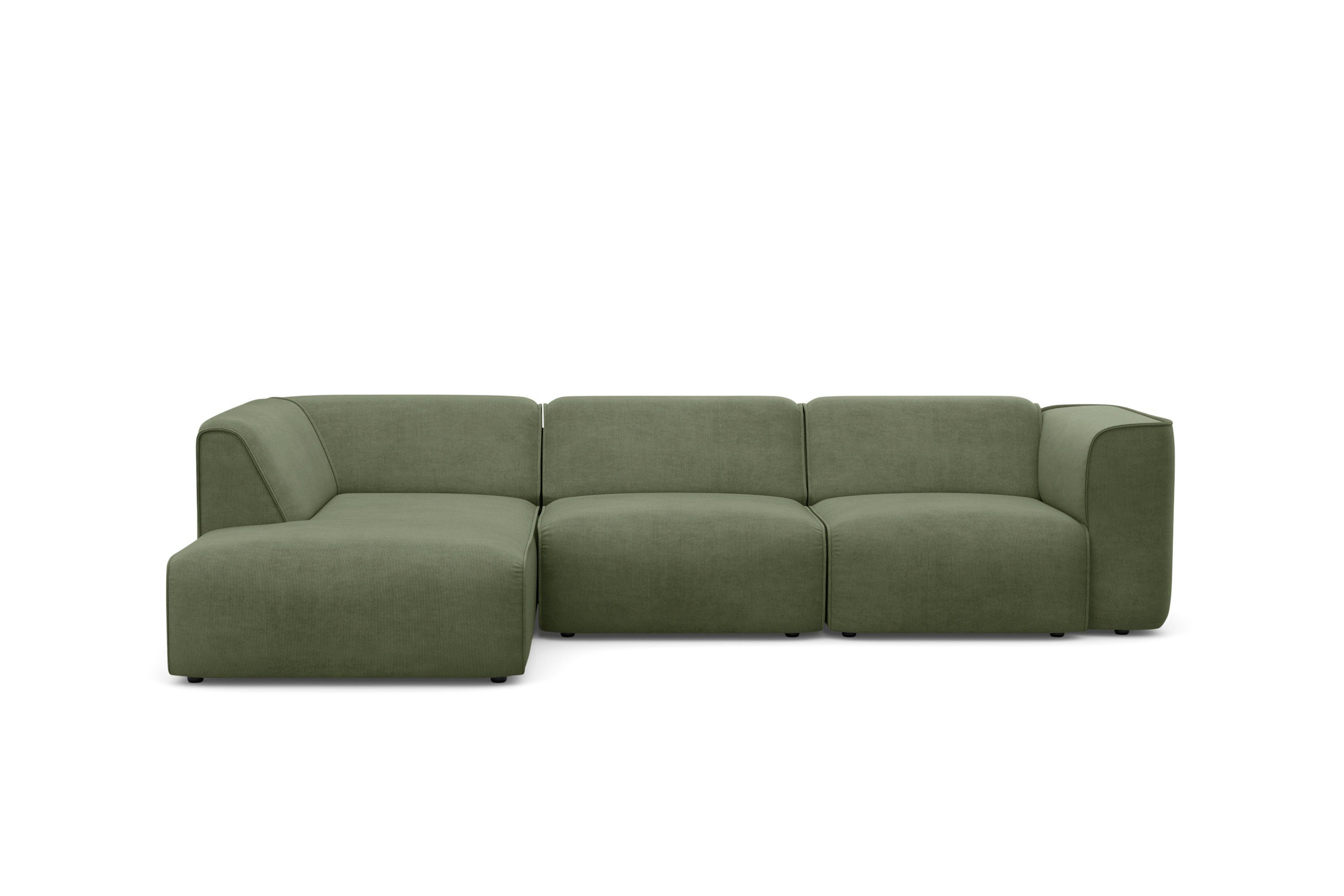 RAUM.ID Hoekbank Merid L-vorm, altijd uitbreidbaar met modules, B/D/H: 295/162/70 cm