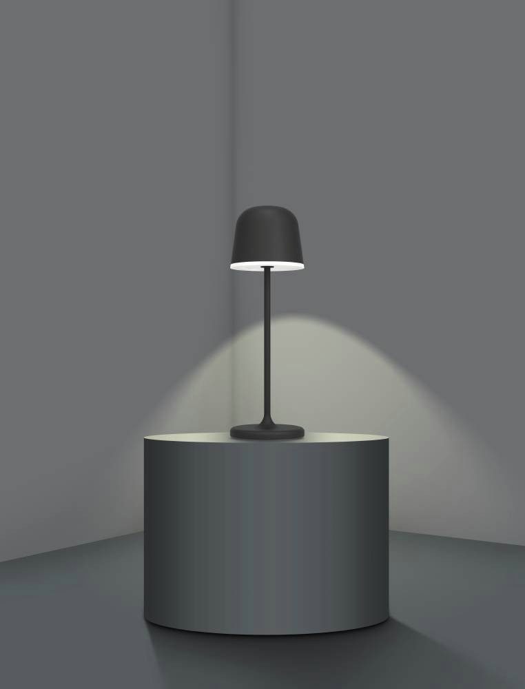 EGLO Tafellamp MANNERA Nachttafellamp touch dimbaar, tafellamp in zwart en wit, IP54 (1 stuk)