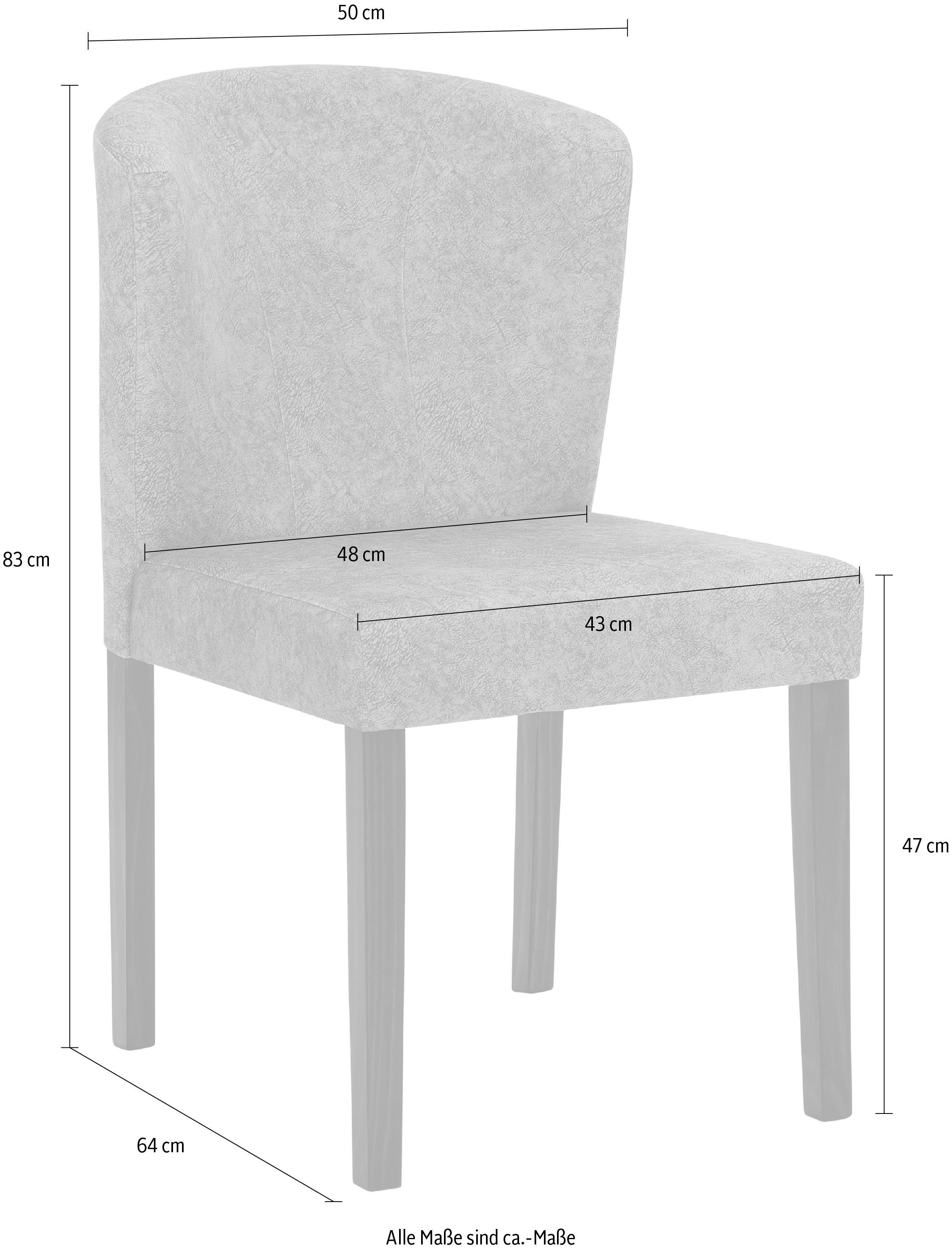 Home affaire Eetkamerstoel Prato (set, 2 stuks)