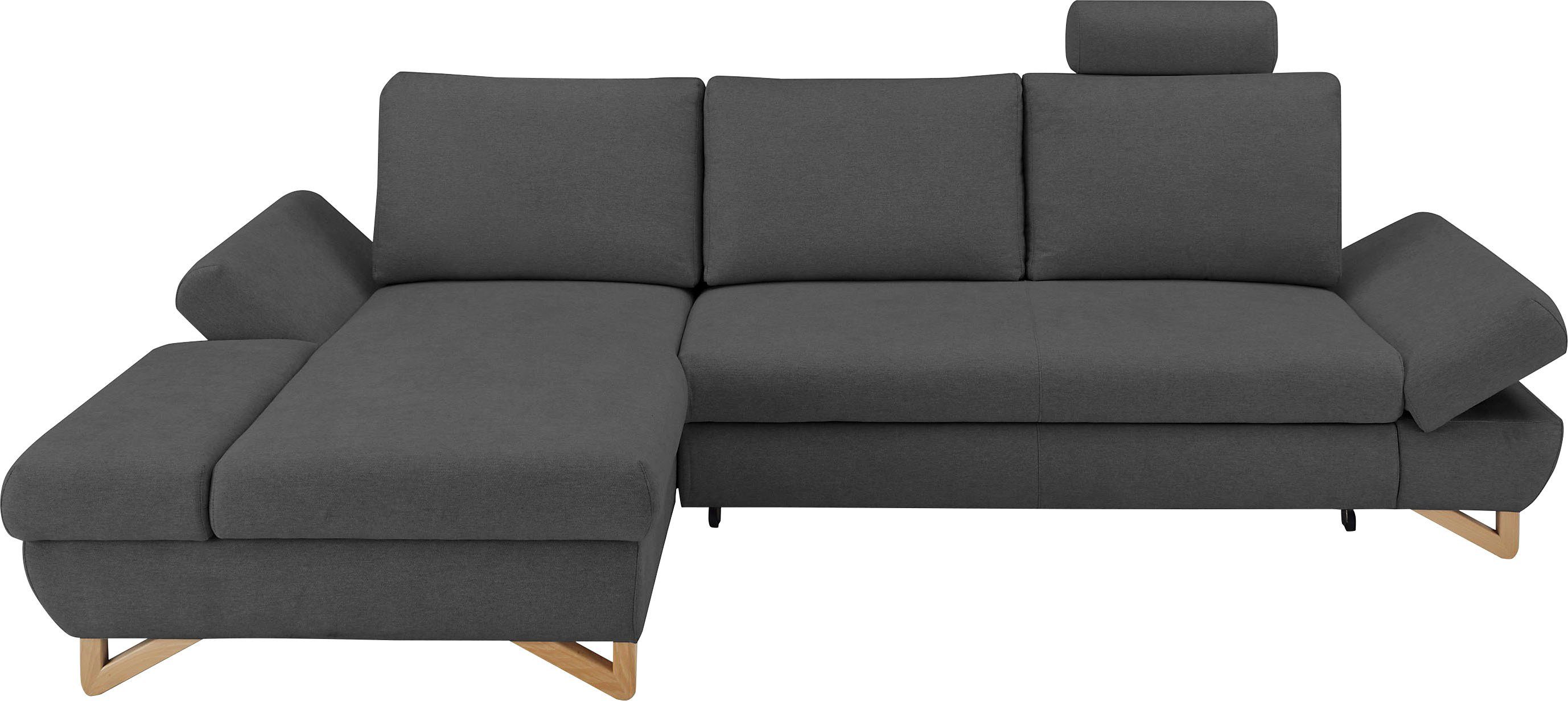 INOSIGN Slaapbank City/Giron comfortabele slaapbank (ligoppervlak 245 x 138 cm) en bedlade