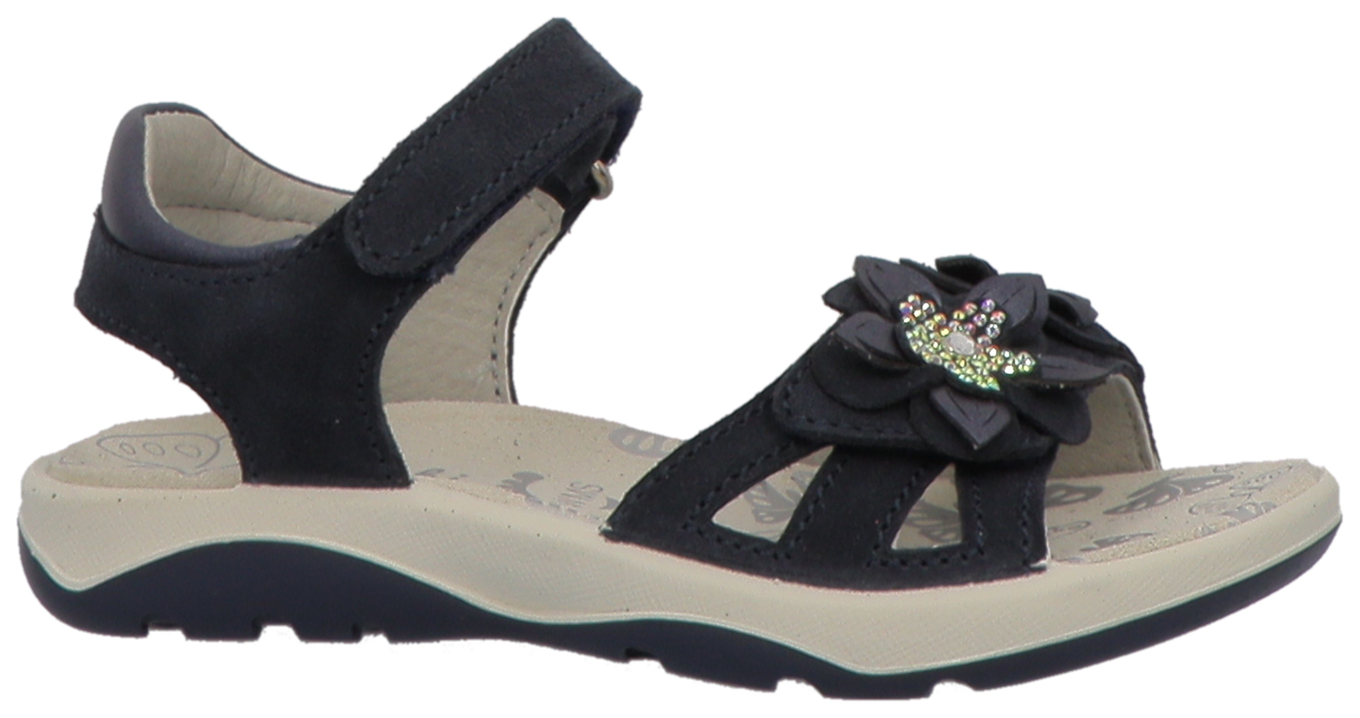 Lurchi Sandalen Forina , zomerschoen, sandaal, wig hak, met fonkelende bloemen