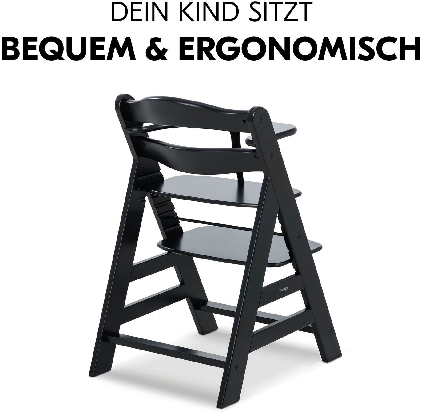 Hauck Kinderstoel Alpha+, Black FSC®- beschermt bos - wereldwijd