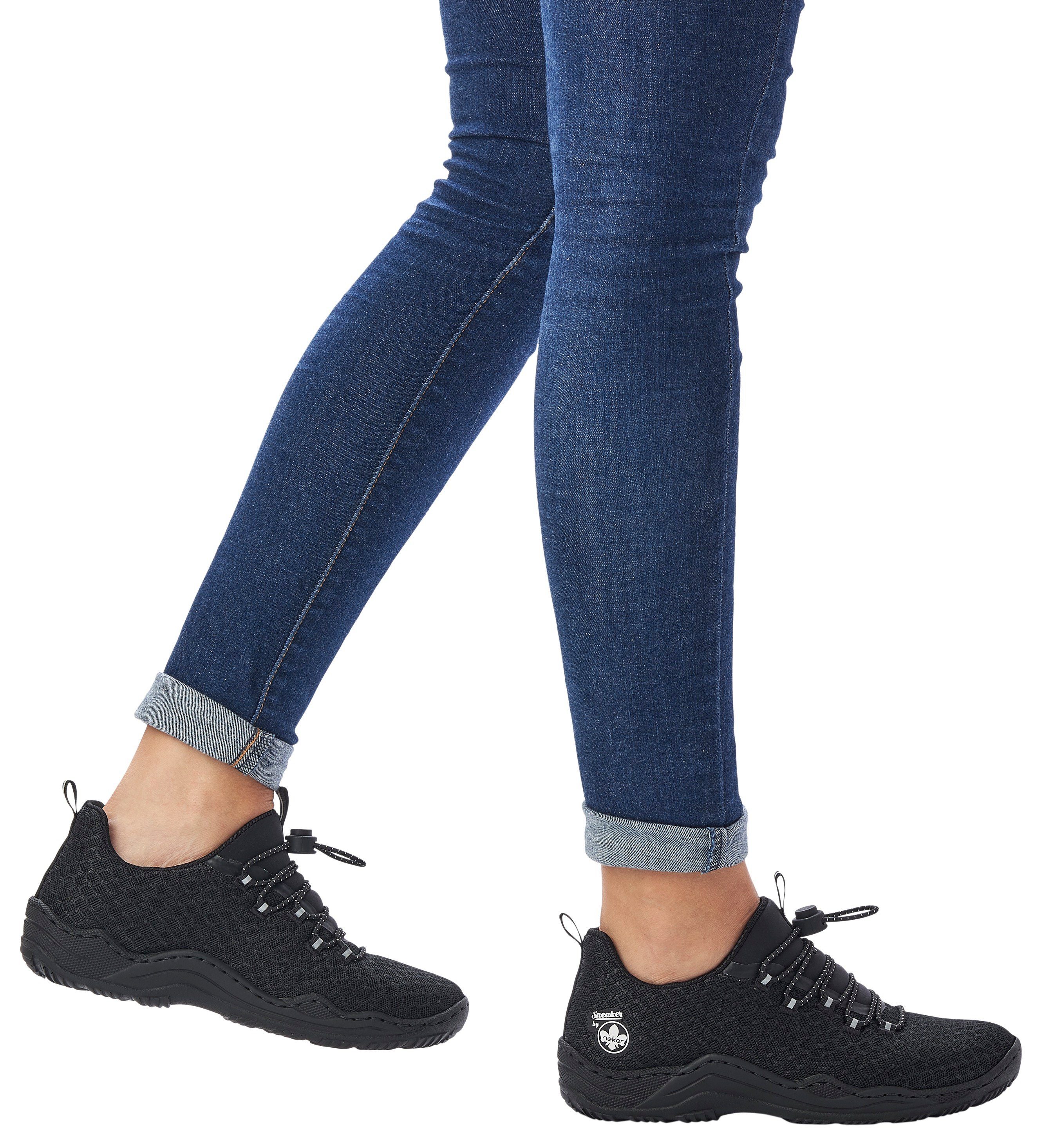 Rieker Slip-on sneakers Outdoor schoen, instapschoen, slipper met praktische snelsluiting
