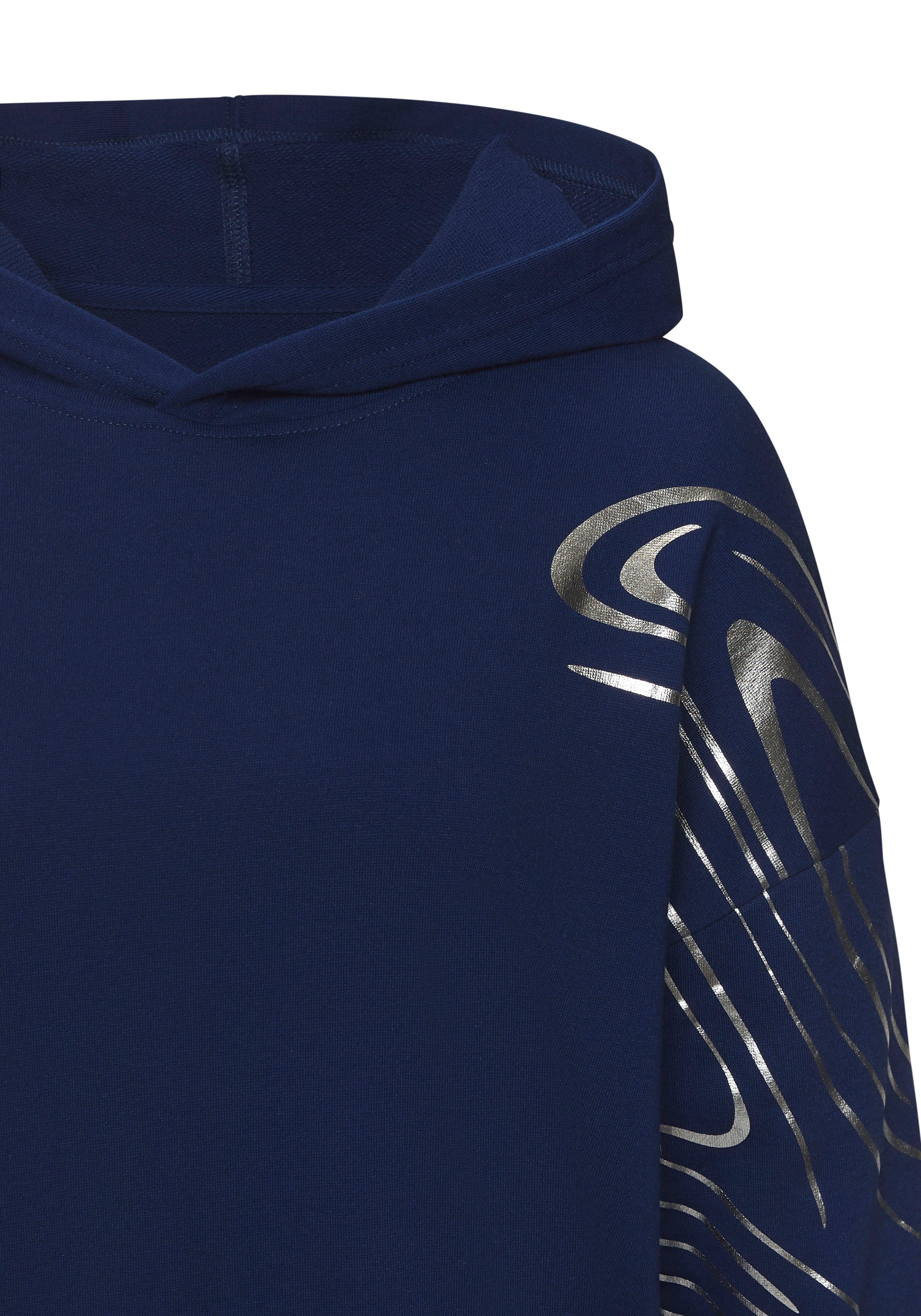 active by Lascana Hoodie met glanzende print