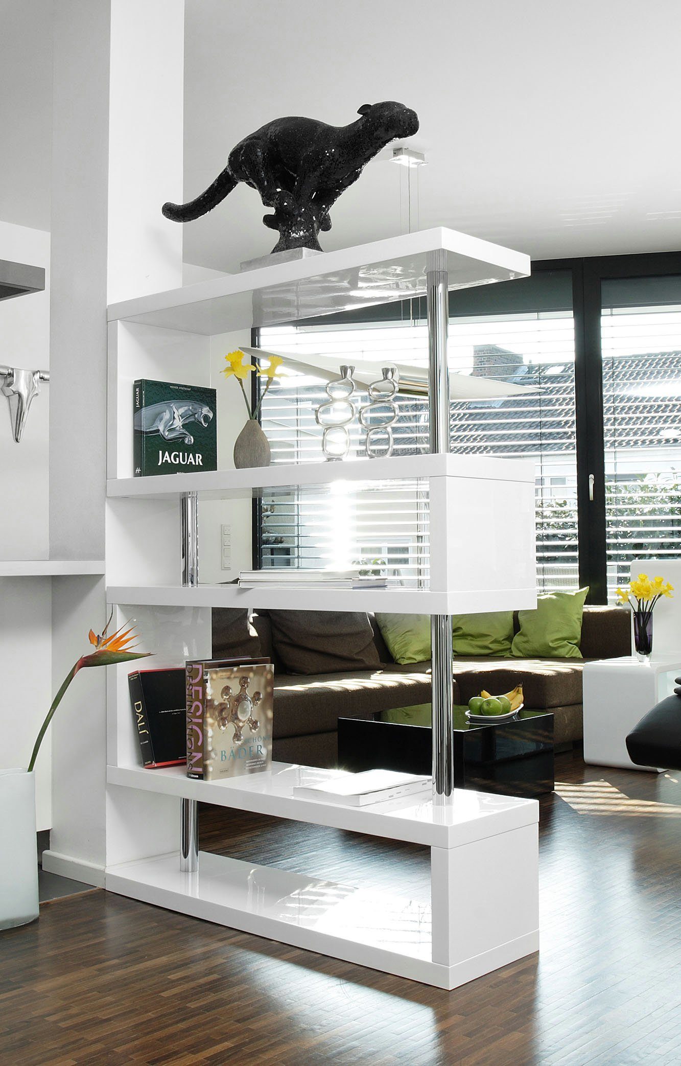 SalesFever Room divider open kasten maat 120x35x165 cm wit