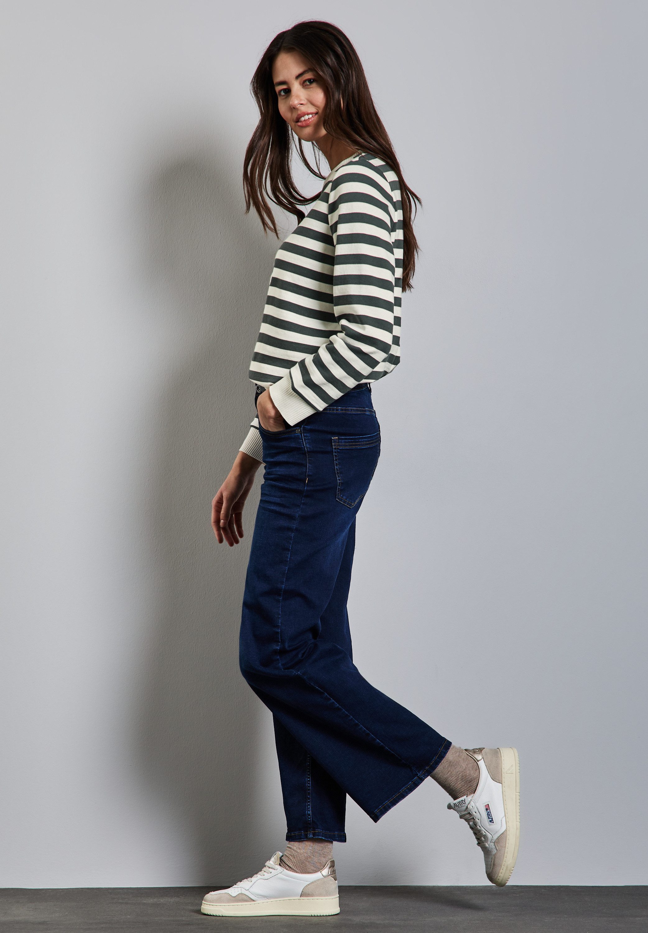 STREET ONE Sweater in streep-look