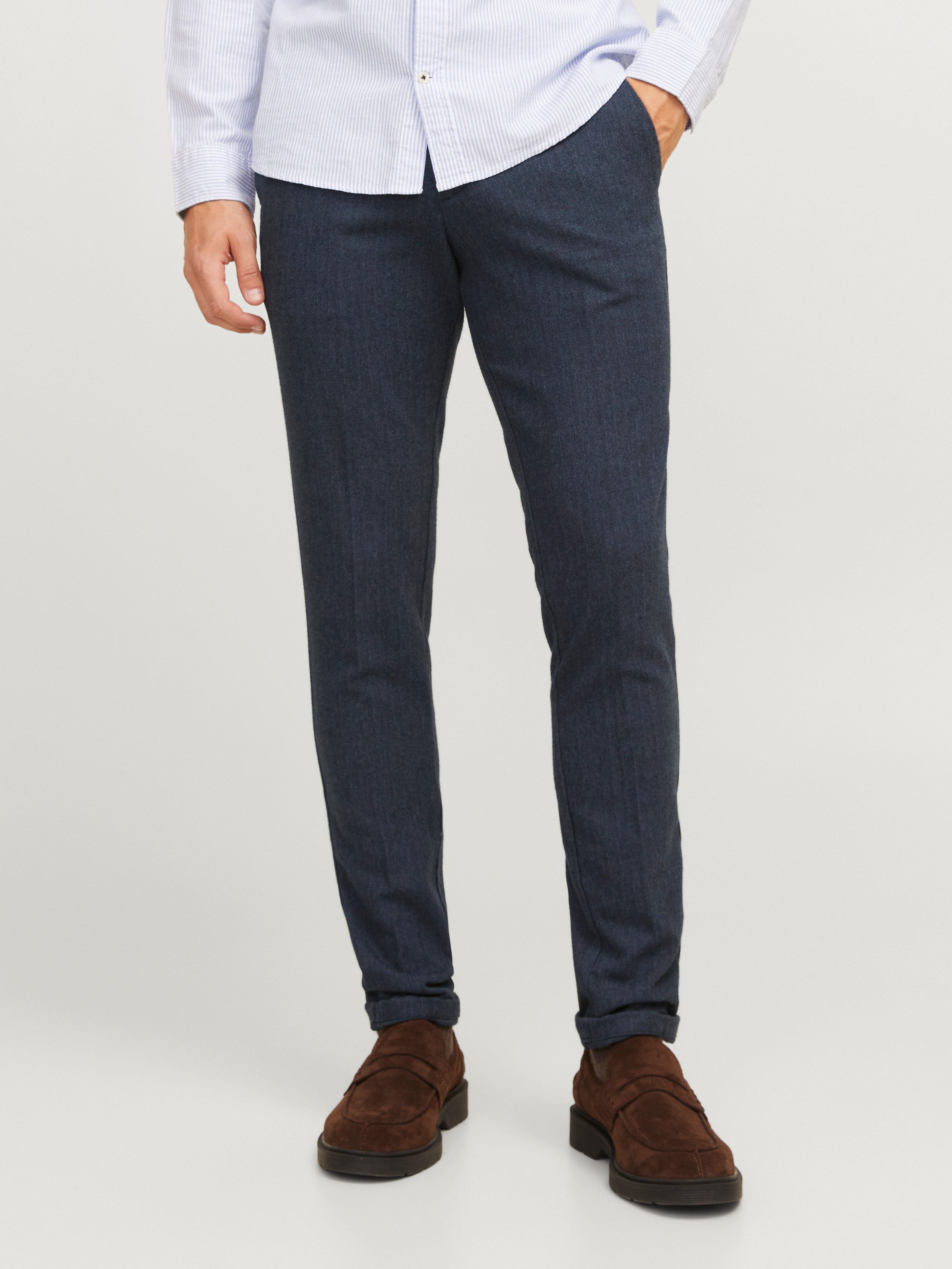 Jack & Jones Chino JPSTMARCO JJHENRY CHINO SN heren chino's maat 31 blauw